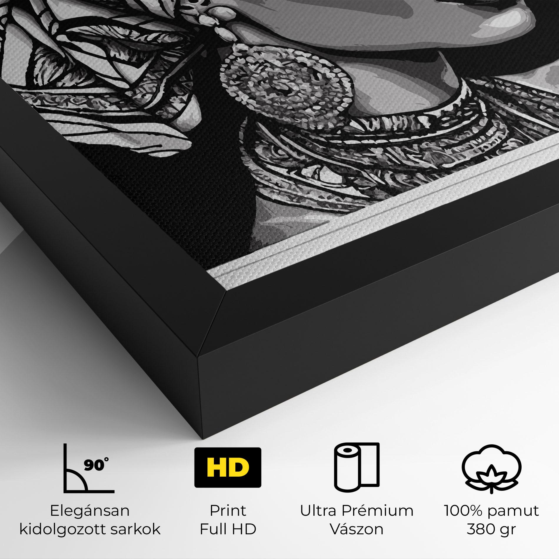 Vászonkép Beautiful African Lady mockup 4