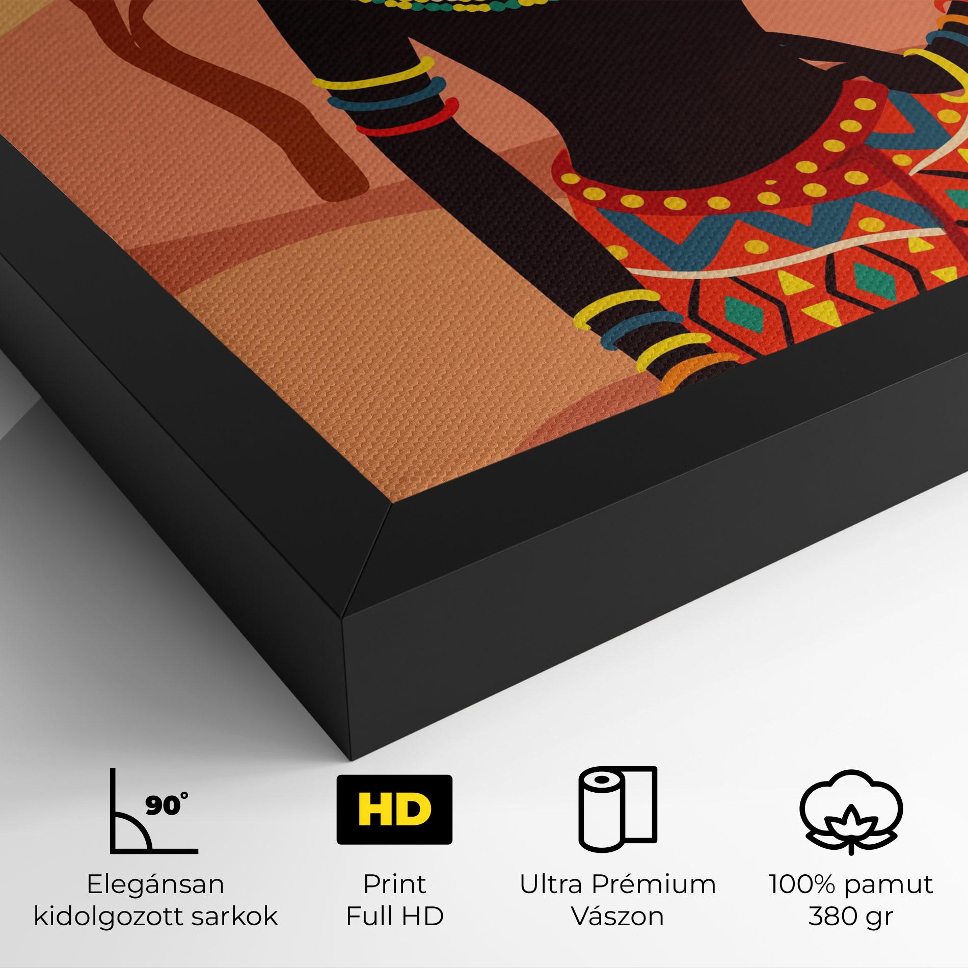 Vászonkép Ethnic African Color mockup 4