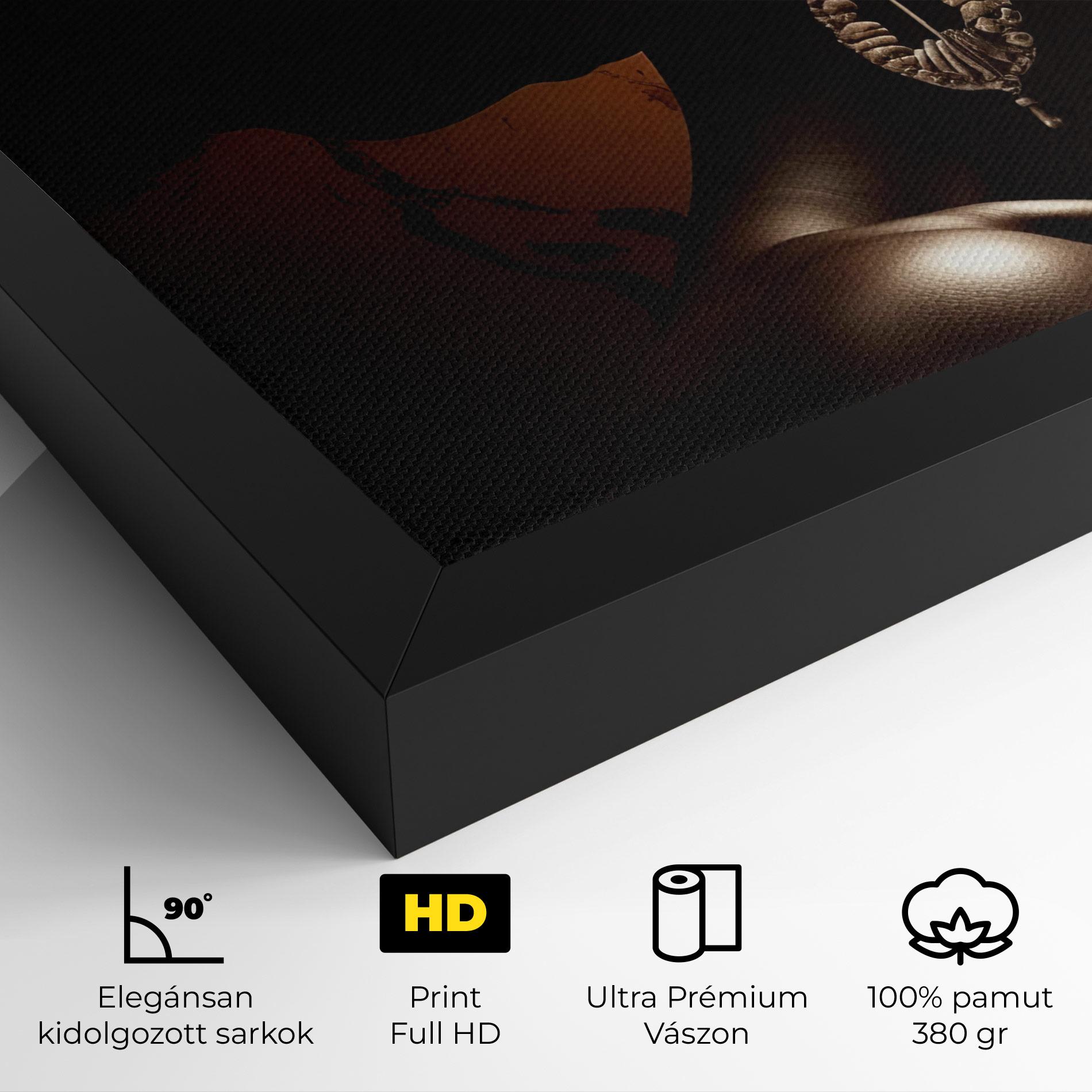 Vászonkép Interesting African Earrings mockup 4