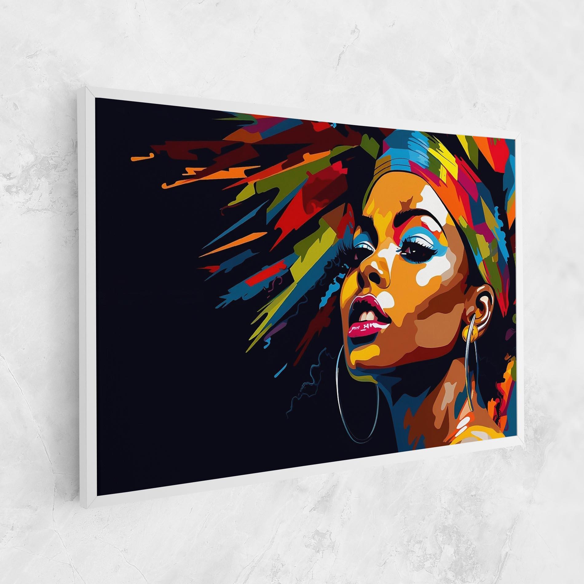Vászonkép African Woman Portrait mockup 1