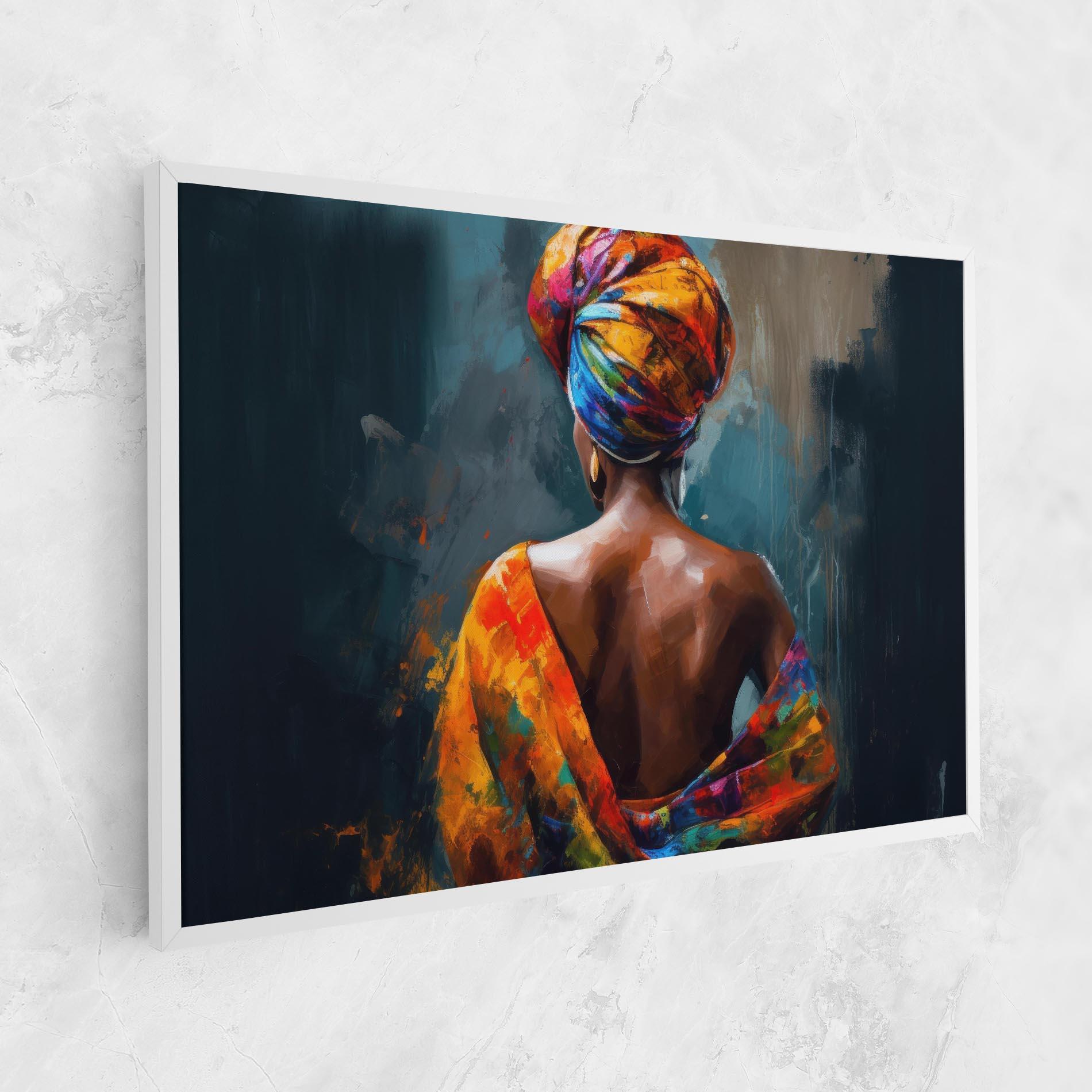 Vászonkép Colorful Turban Woman mockup 1
