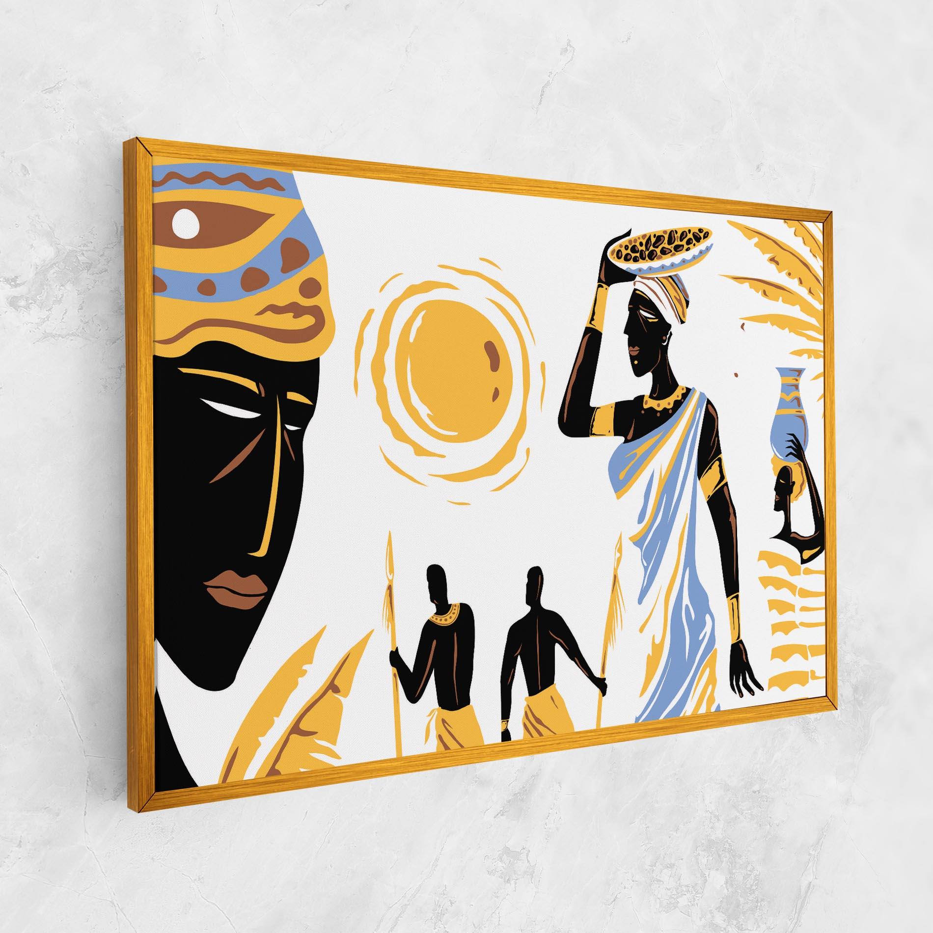 Vászonkép African Drawing mockup 1