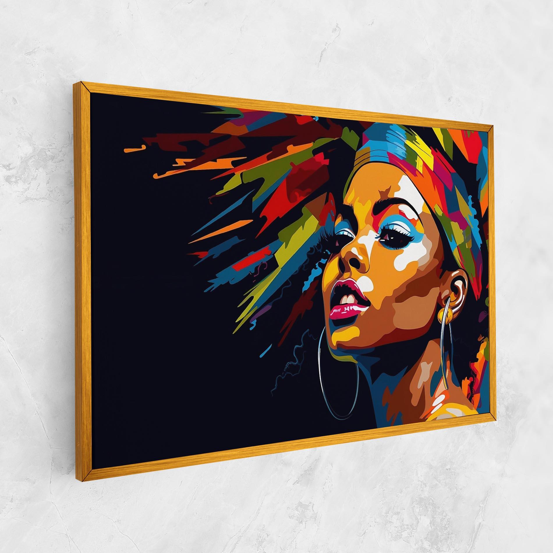 Vászonkép African Woman Portrait mockup 1