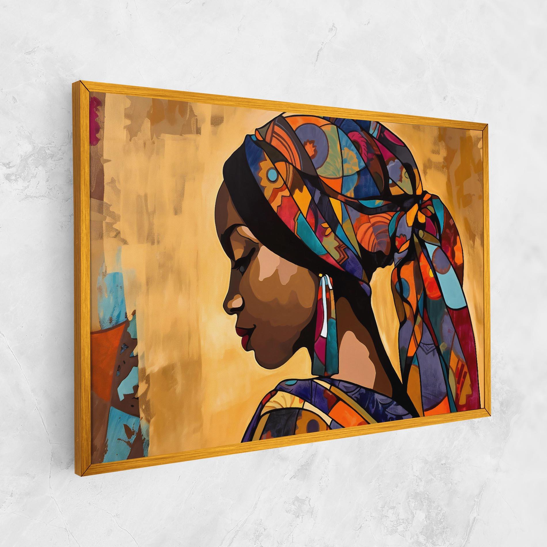 Vászonkép Headscarf Pretty Woman mockup 1