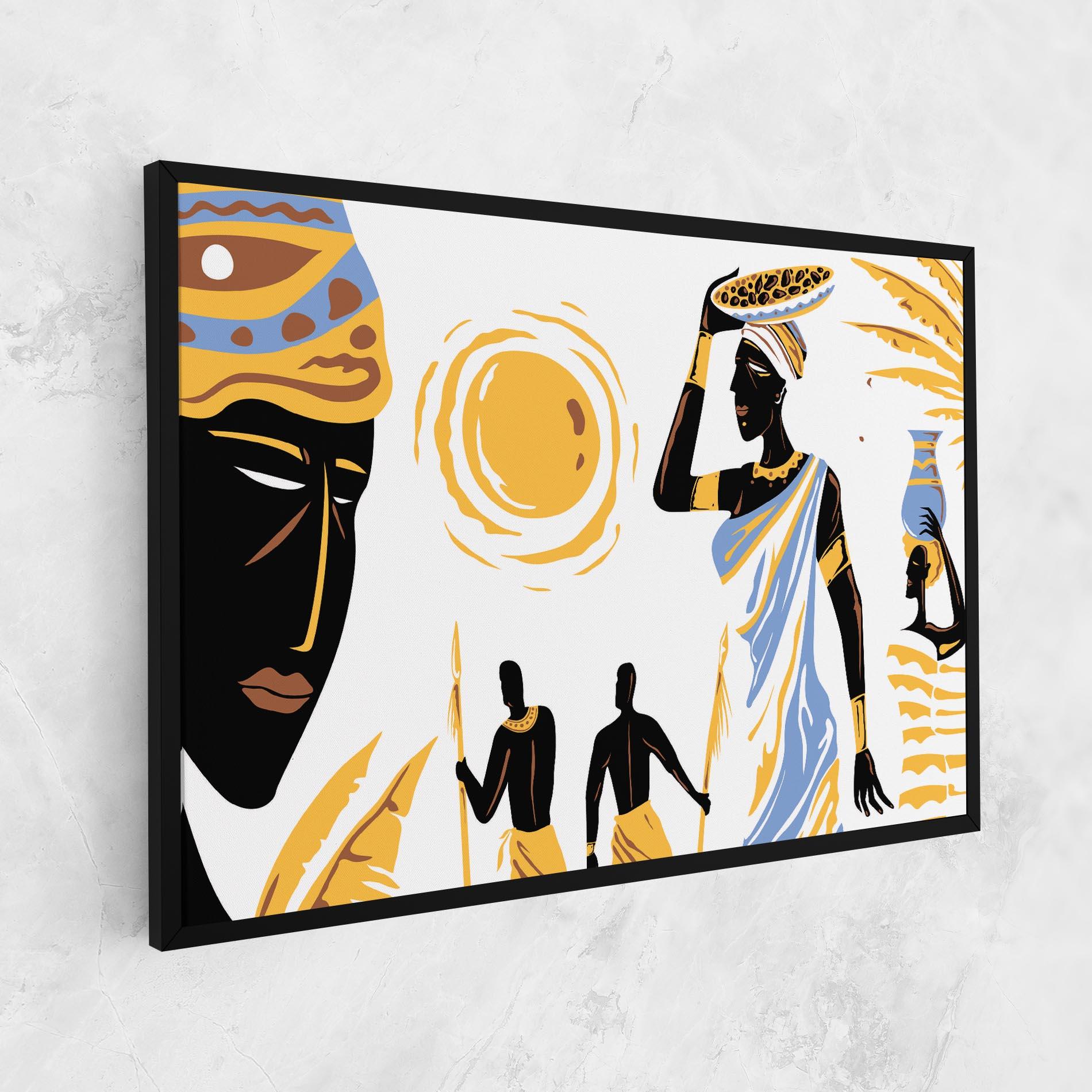 Vászonkép African Drawing mockup 1