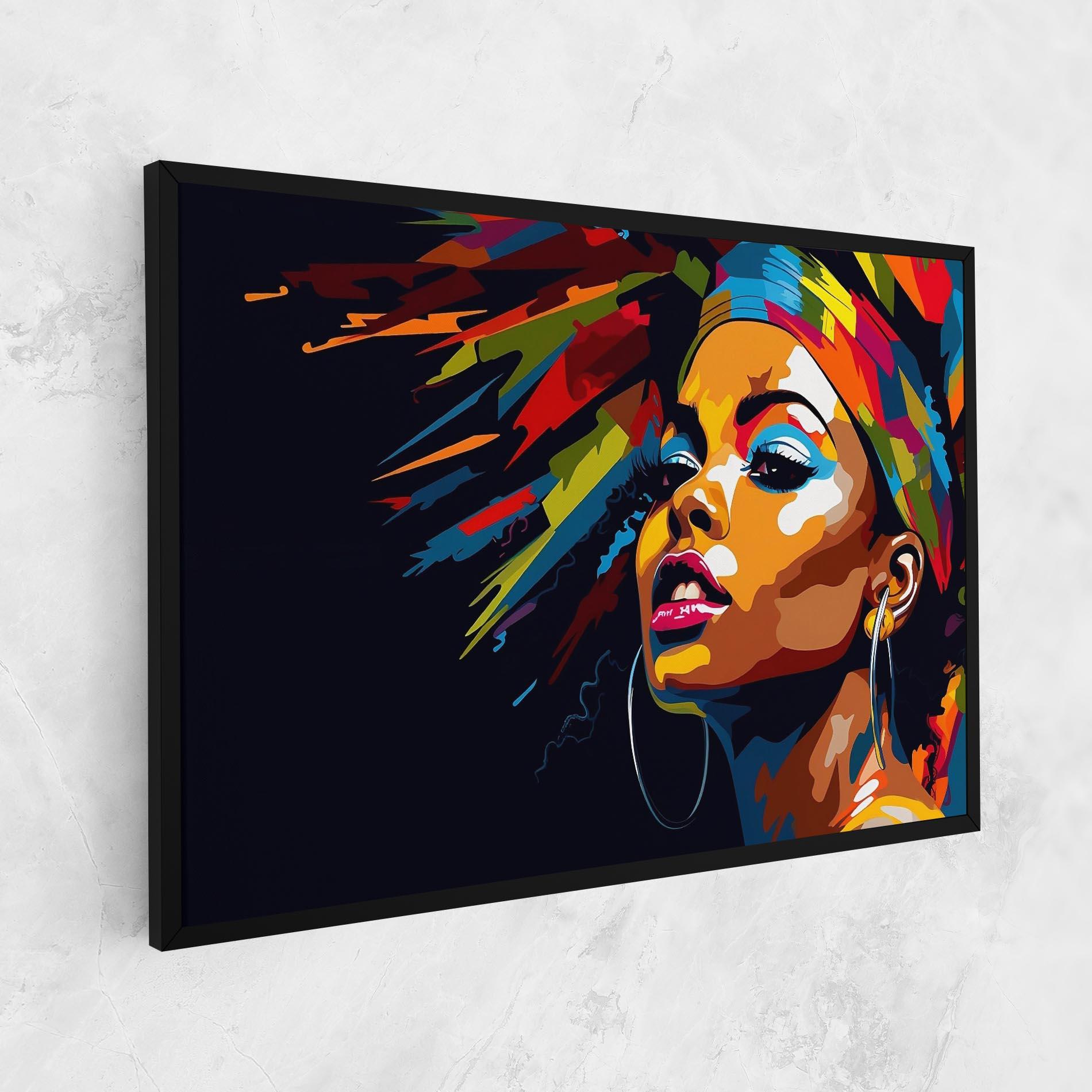 Vászonkép African Woman Portrait mockup 1
