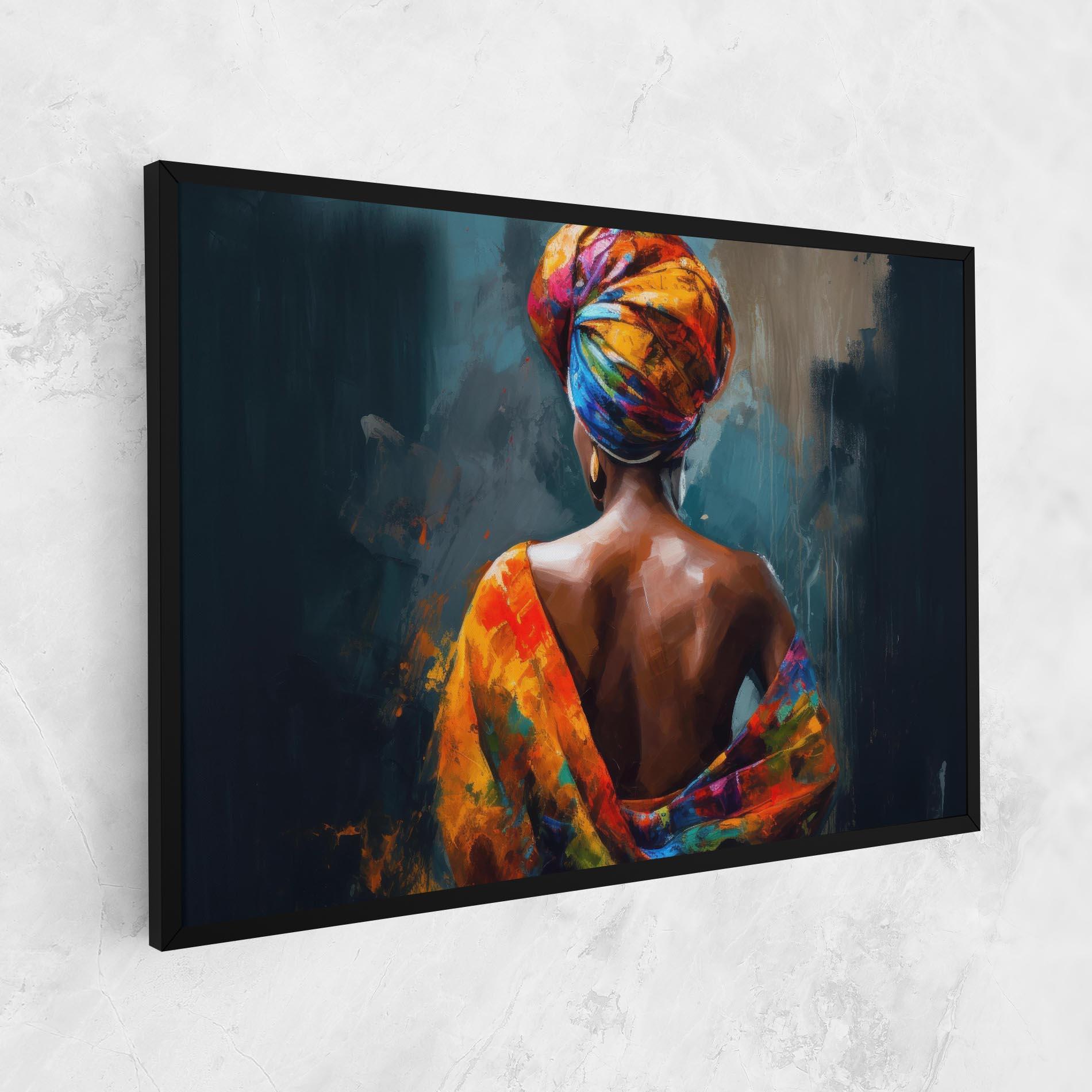 Vászonkép Colorful Turban Woman mockup 1