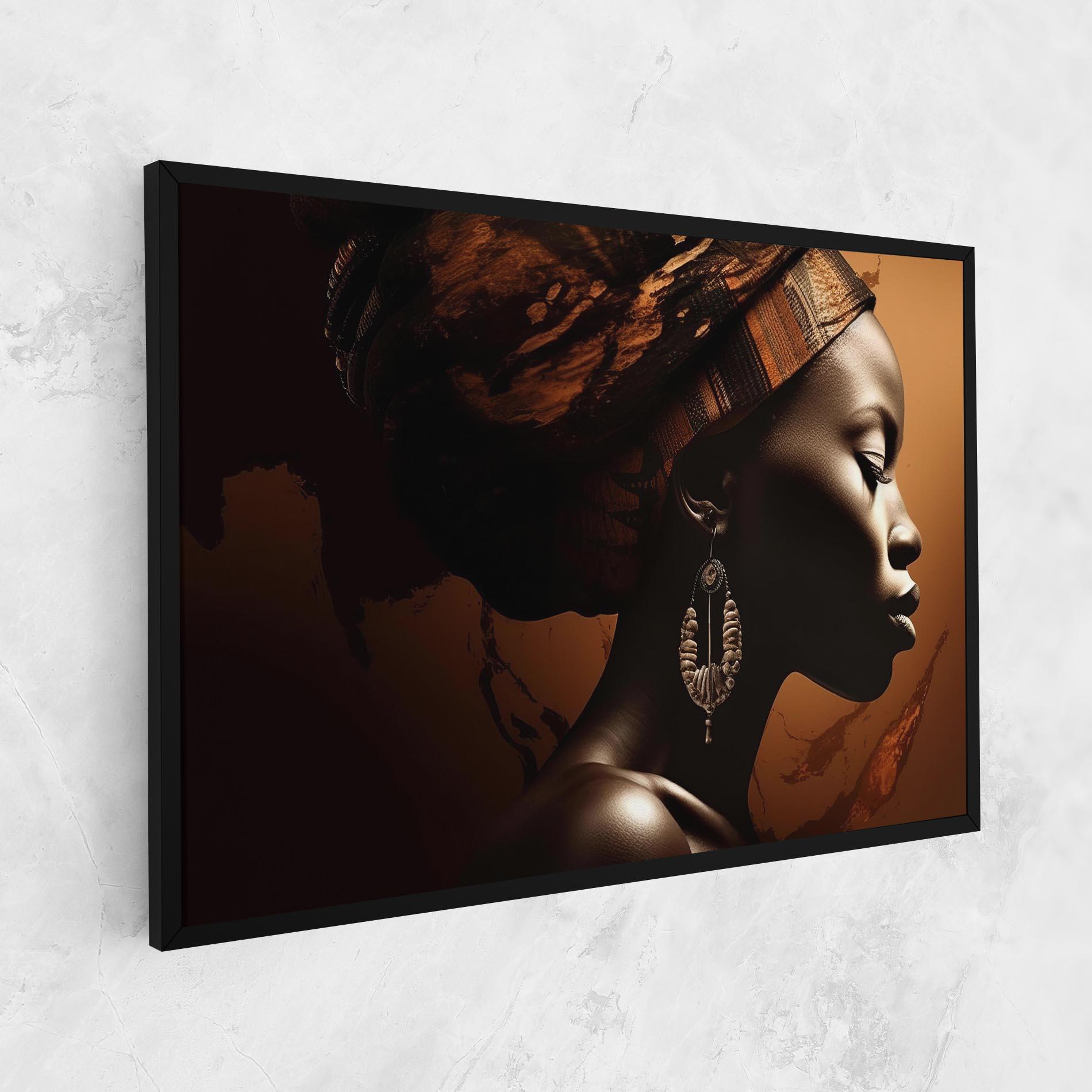 Vászonkép Interesting African Earrings mockup 1