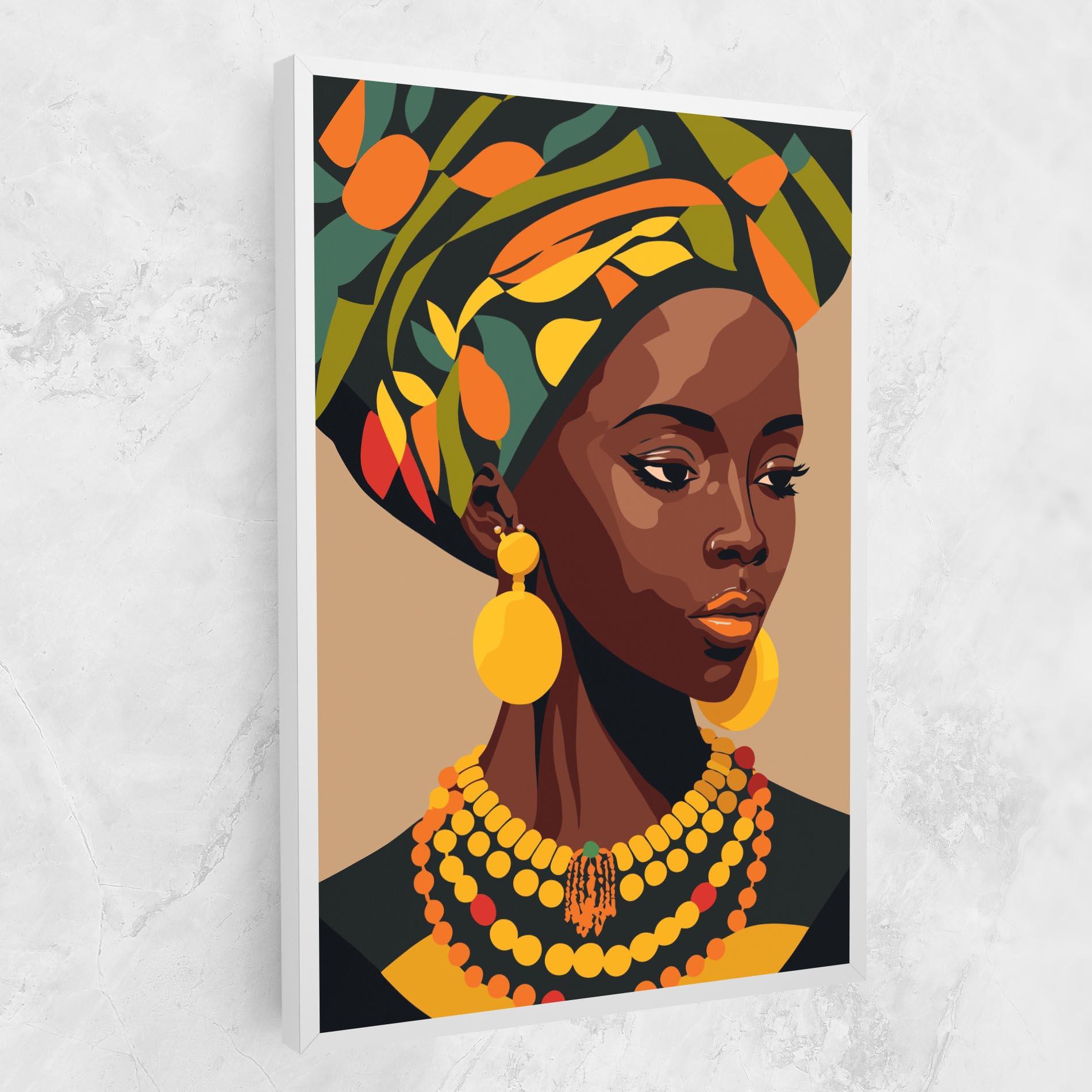 Vászonkép African Earrings mockup 1