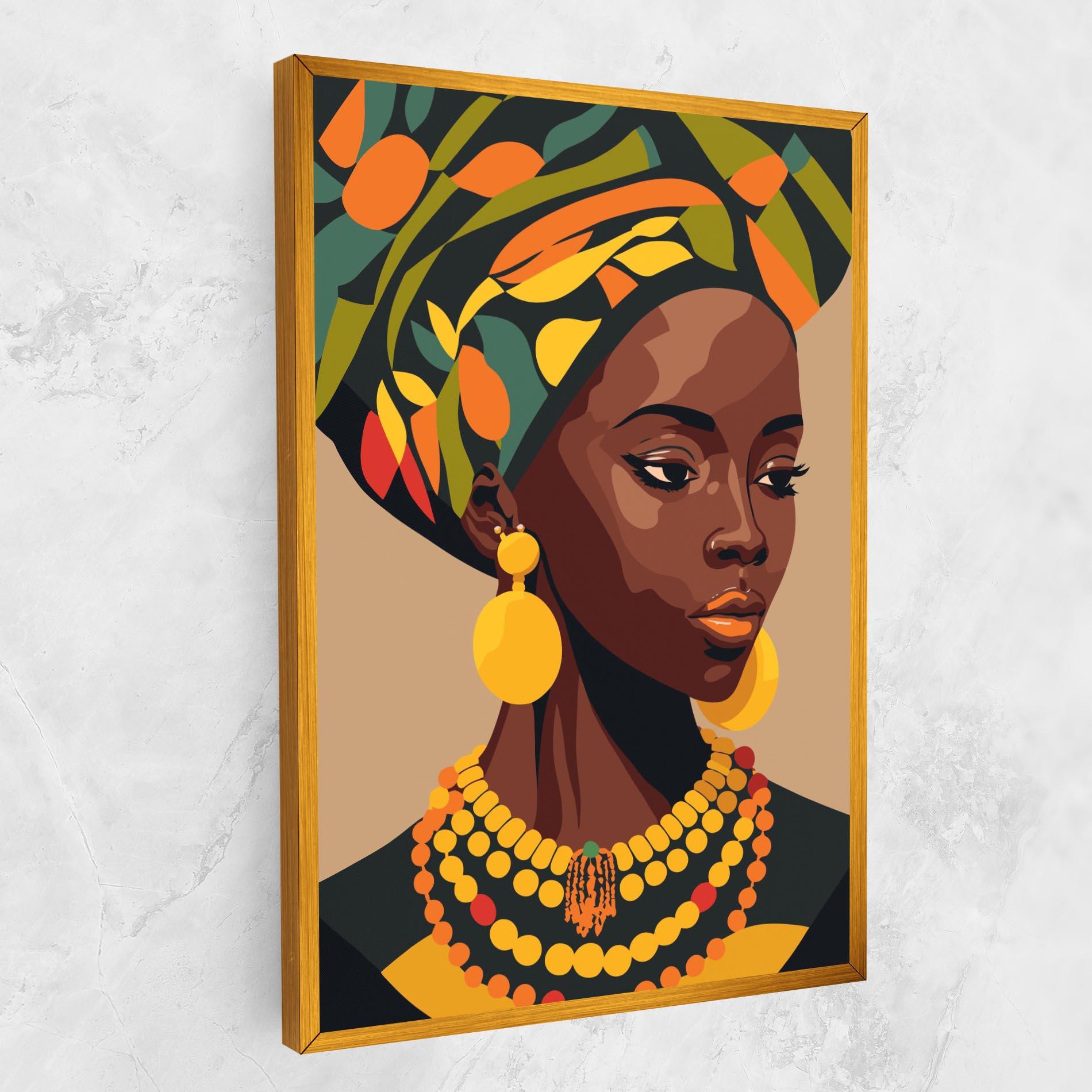 Vászonkép African Earrings mockup 1