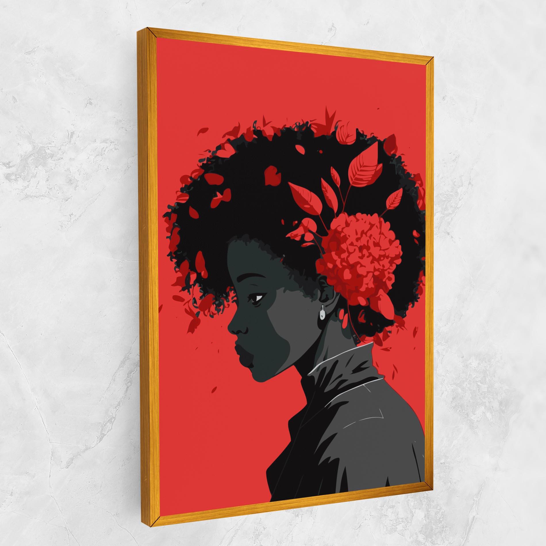 Vászonkép African Red Flower mockup 1