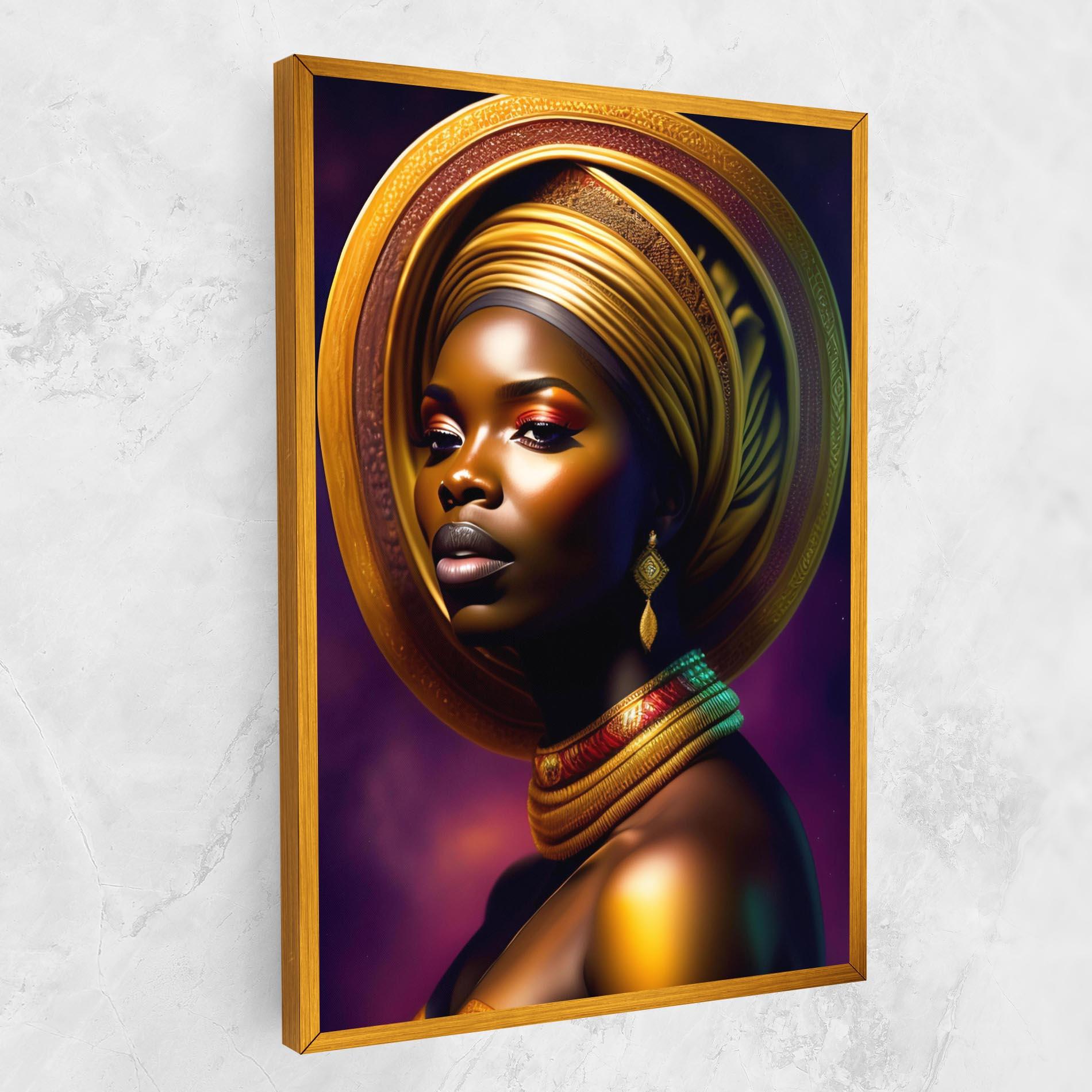 Vászonkép Golden Crown Woman mockup 1