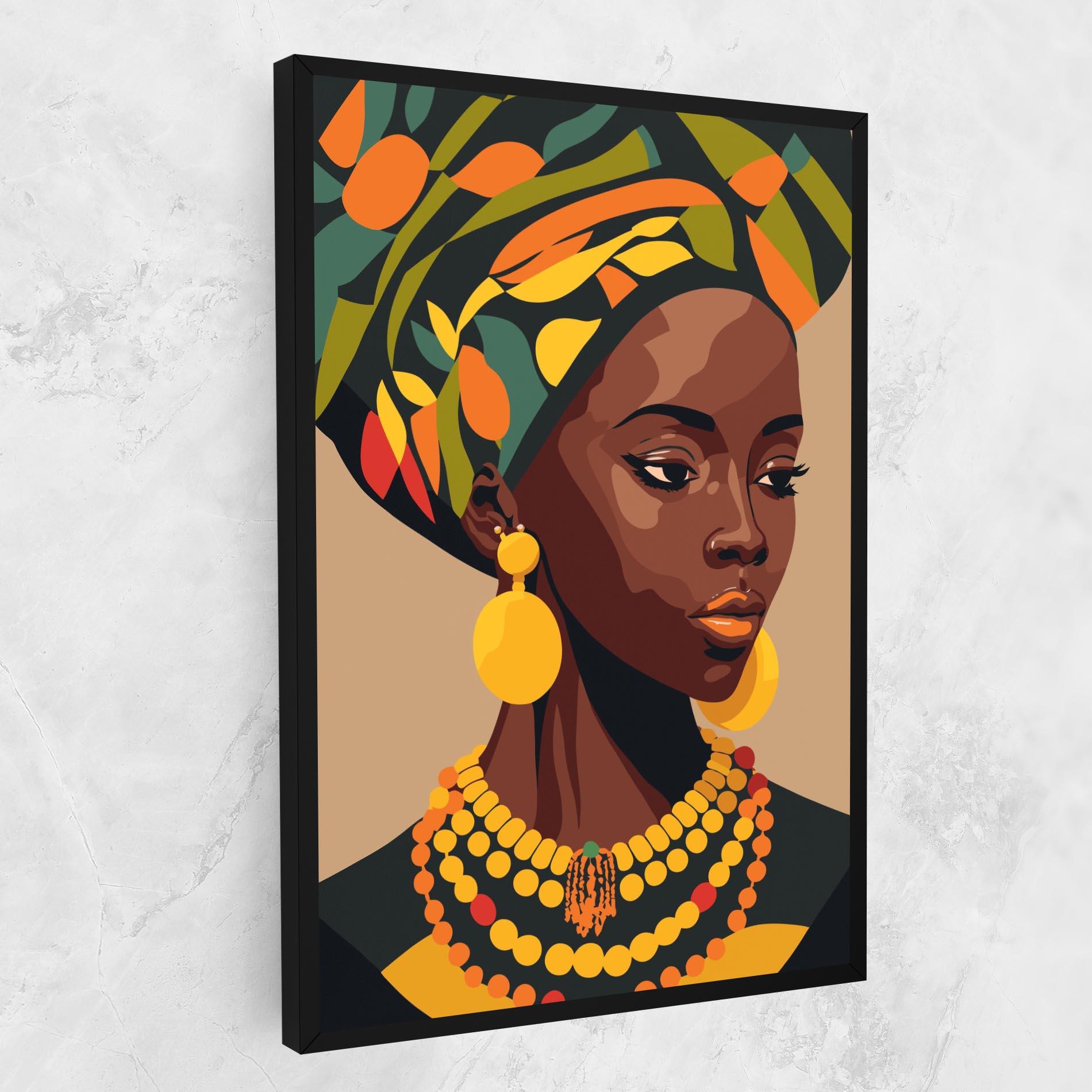 Vászonkép African Earrings mockup 1