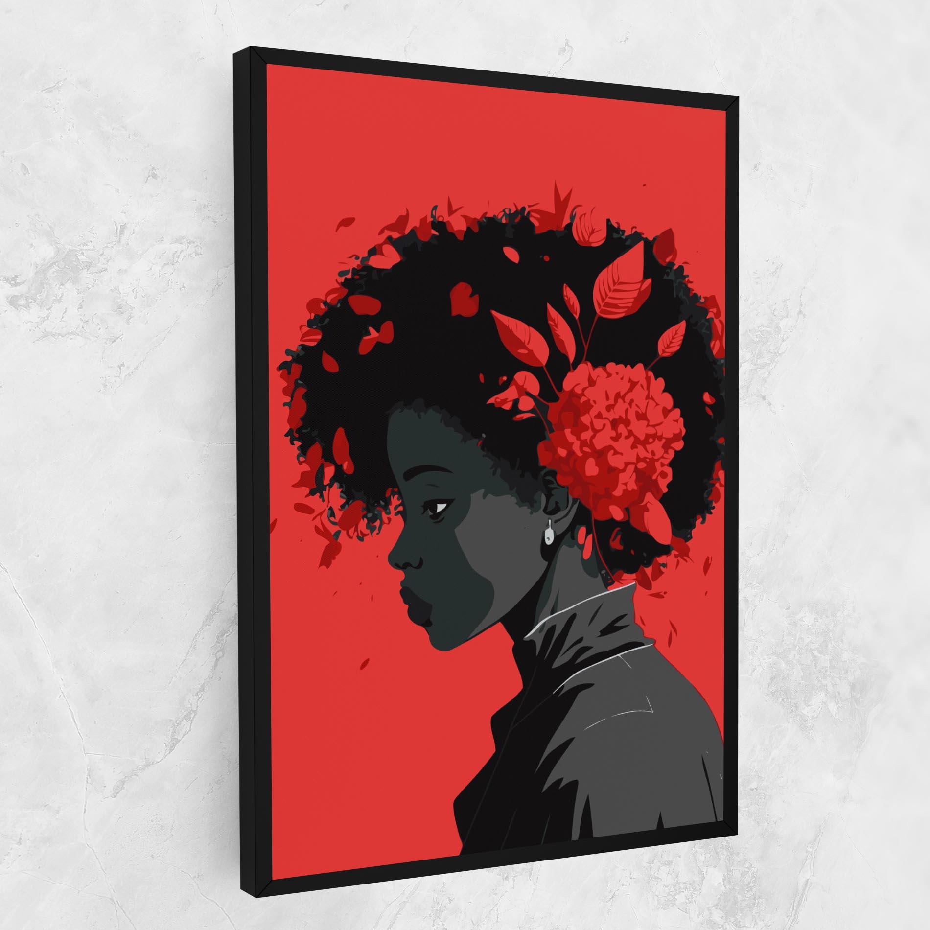 Vászonkép African Red Flower mockup 1
