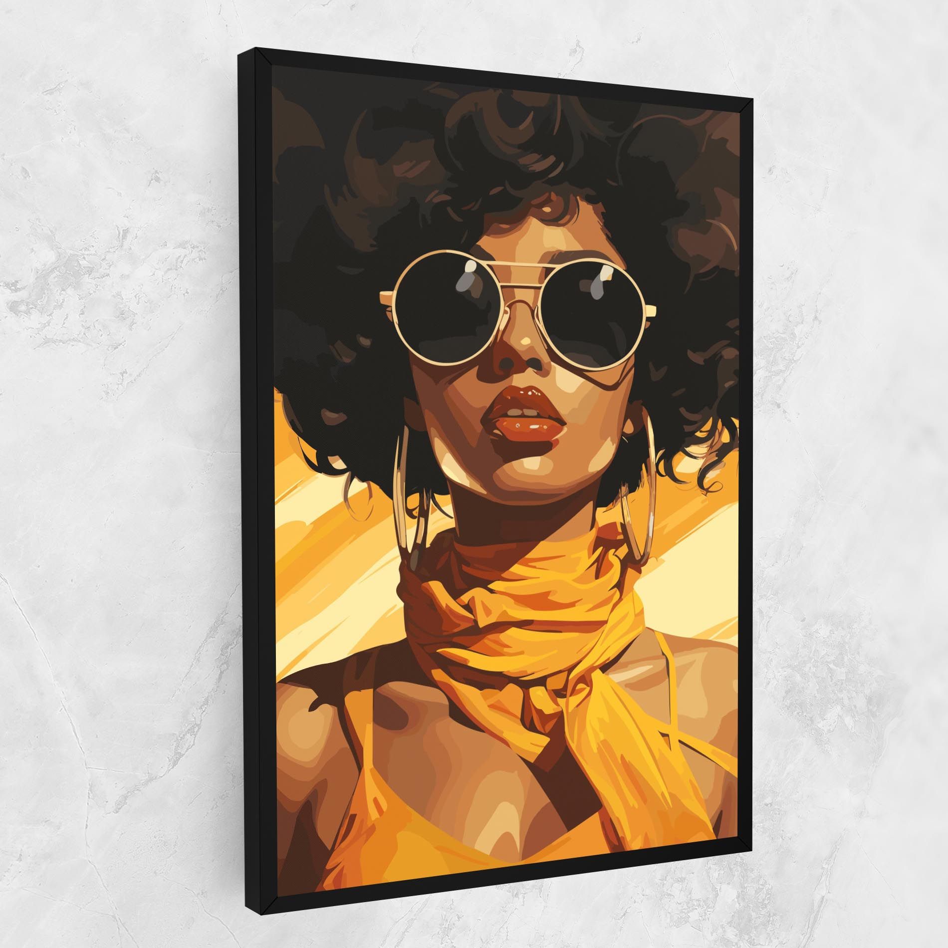 African Yellow Woman mockup 1