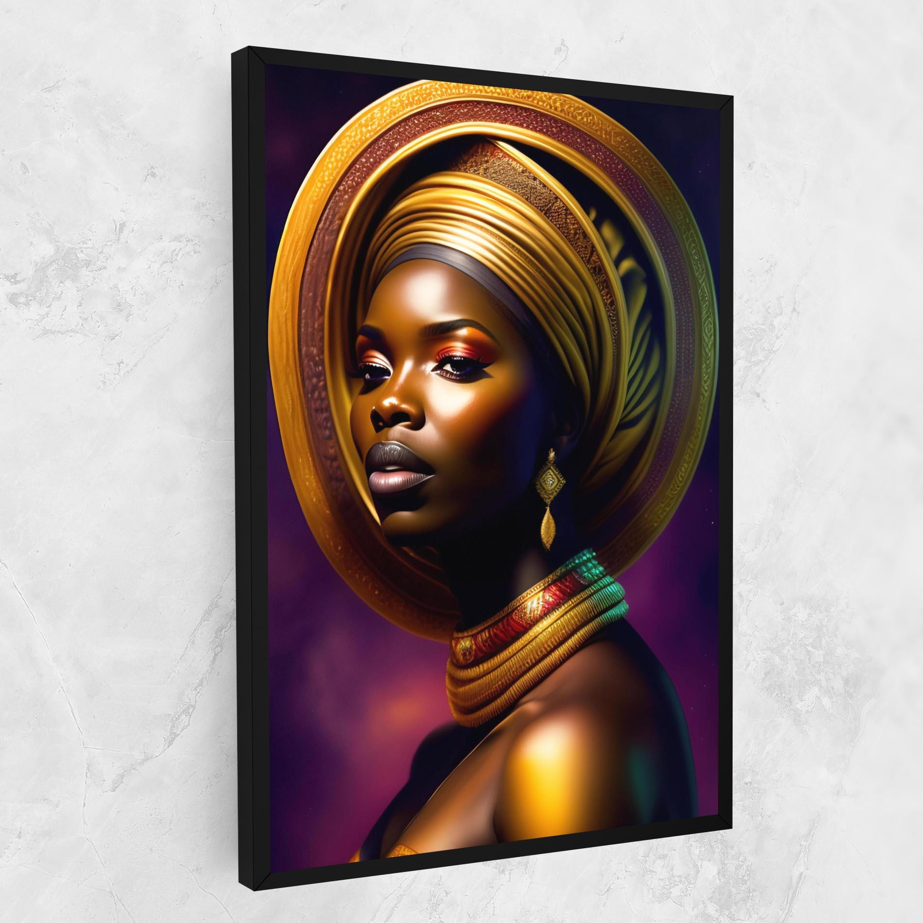 Vászonkép Golden Crown Woman mockup 1