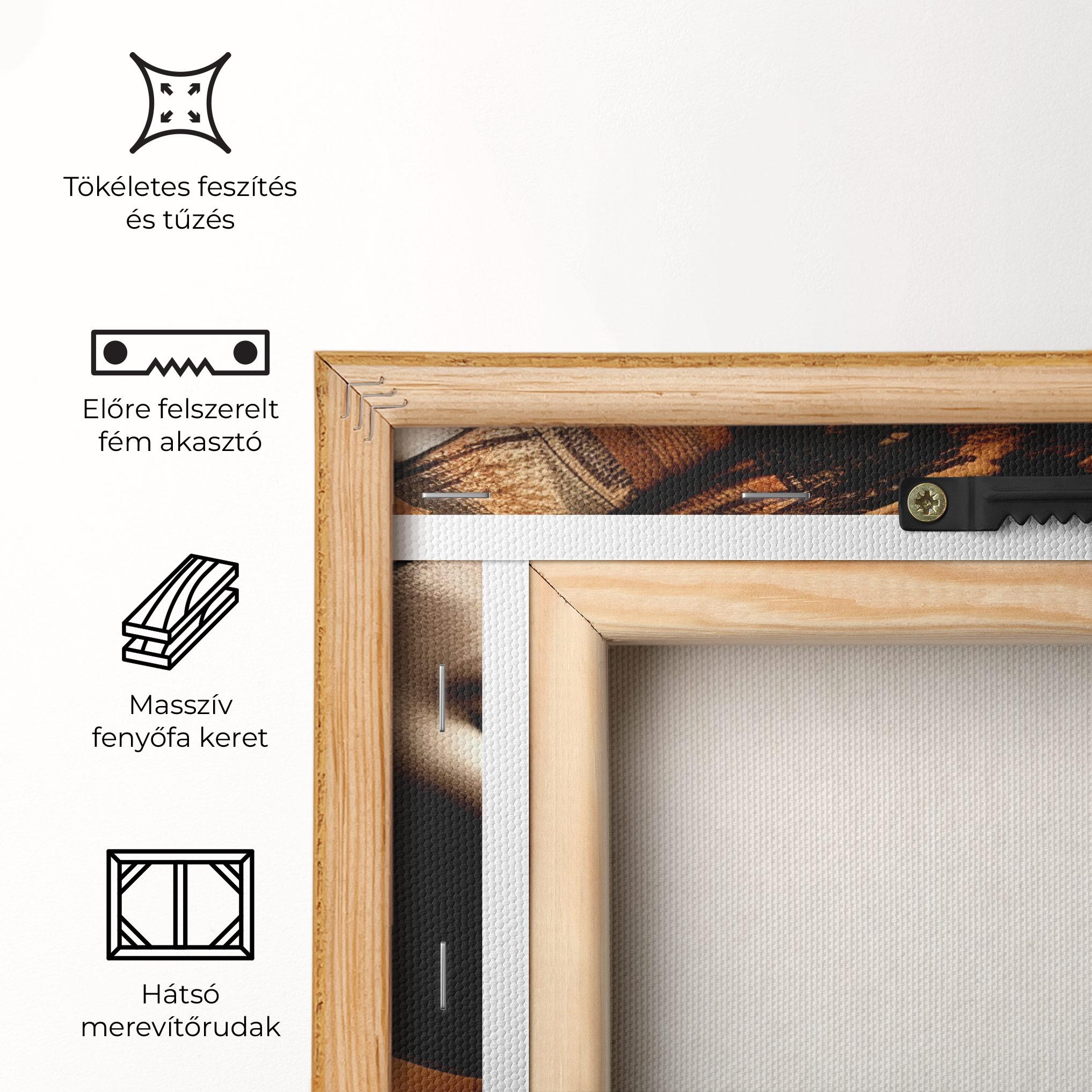 Vászonkép Interesting African Earrings mockup 5