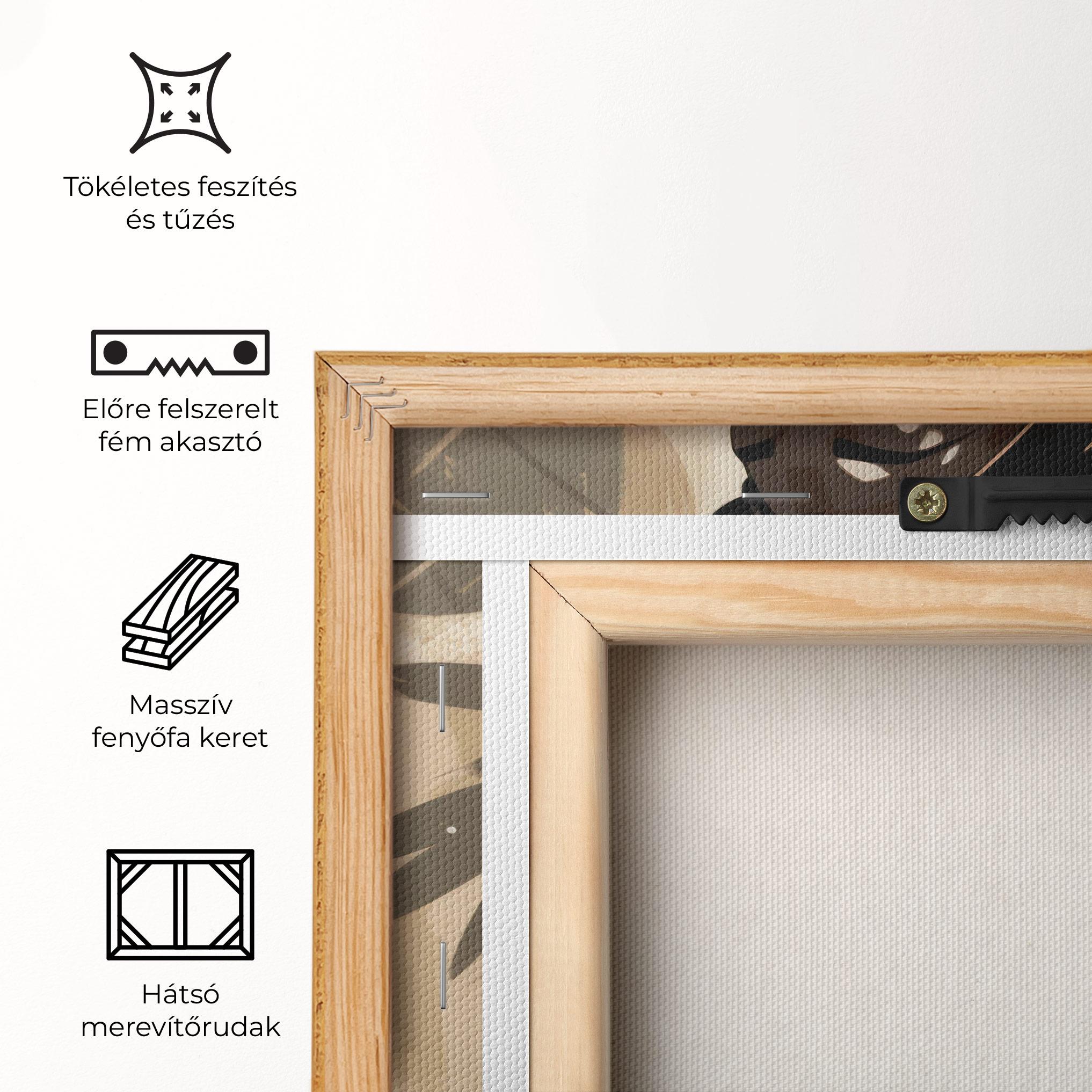 Vászonkép Wearing Necklace Graphic mockup 5