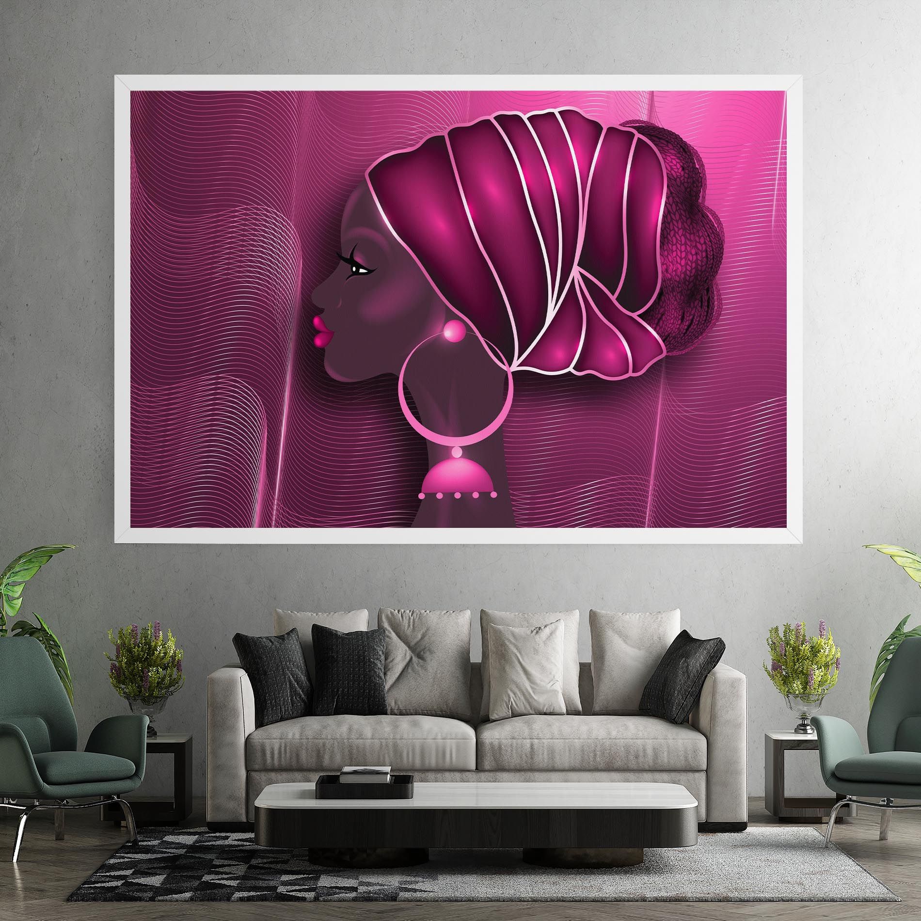 African Pink Woman mockup 7