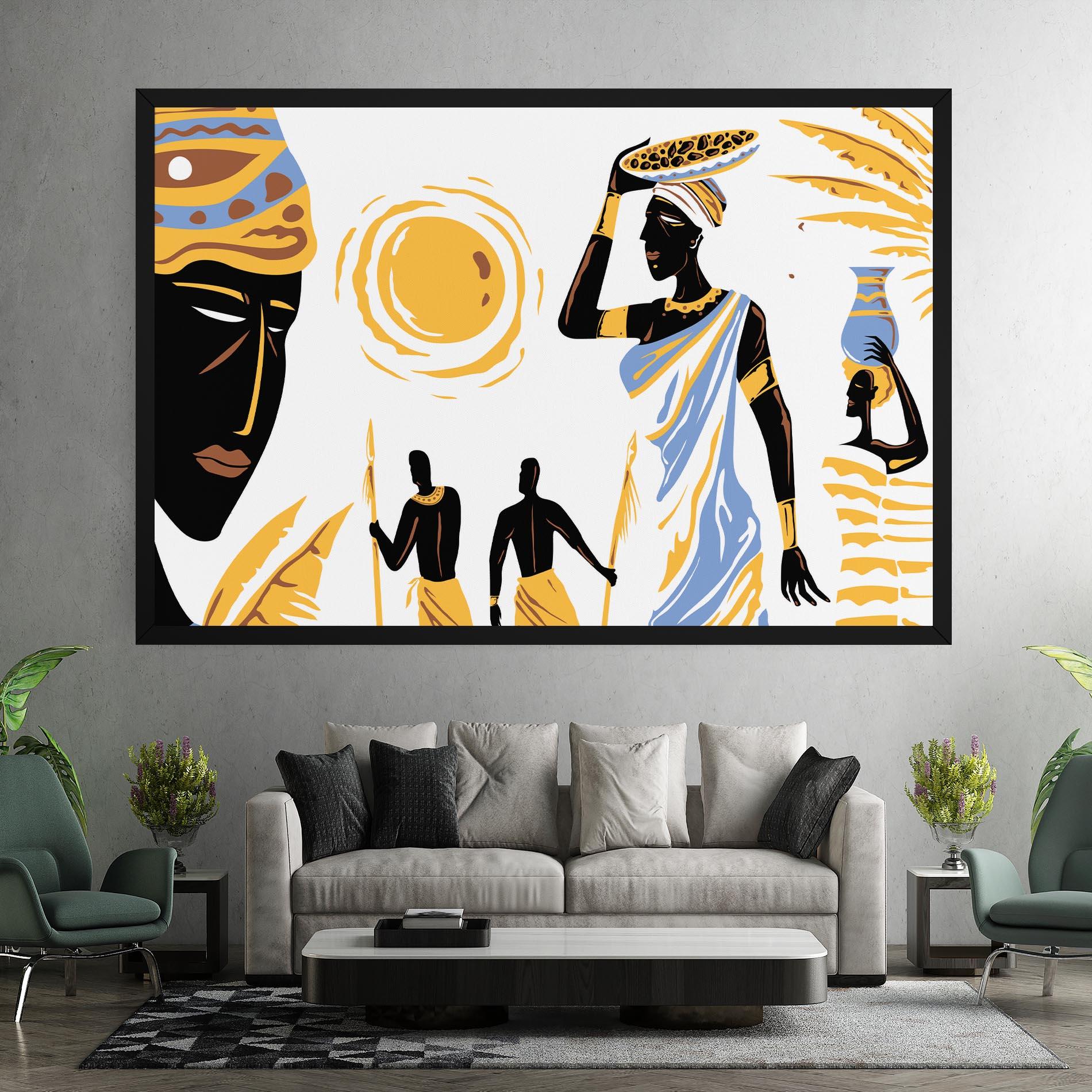 Vászonkép African Drawing mockup 7