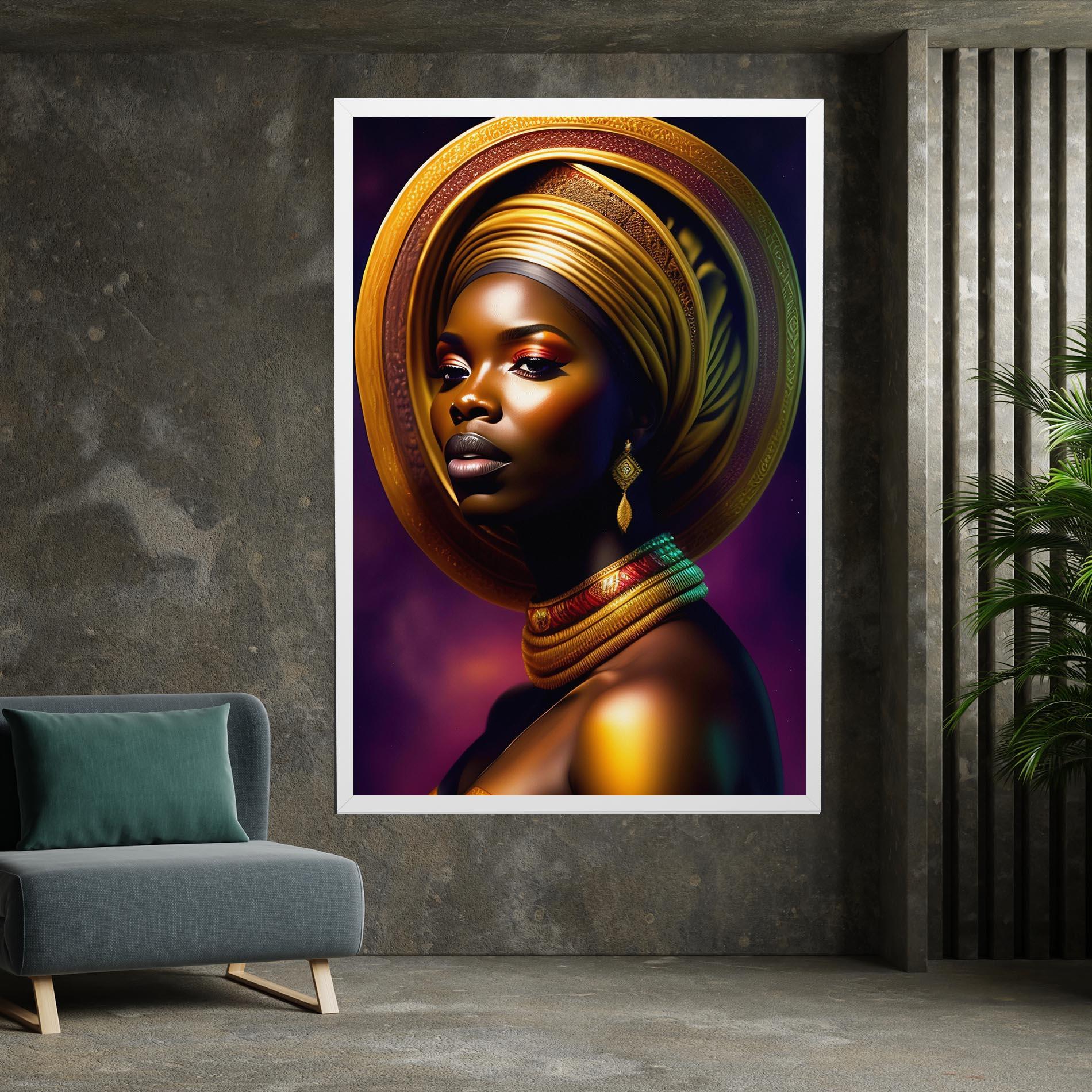 Vászonkép Golden Crown Woman mockup 7