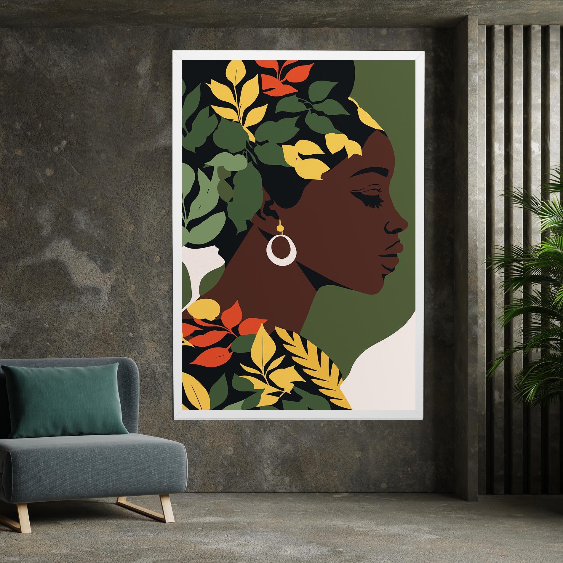 Vászonkép Yellow Leaf Africa mockup 7