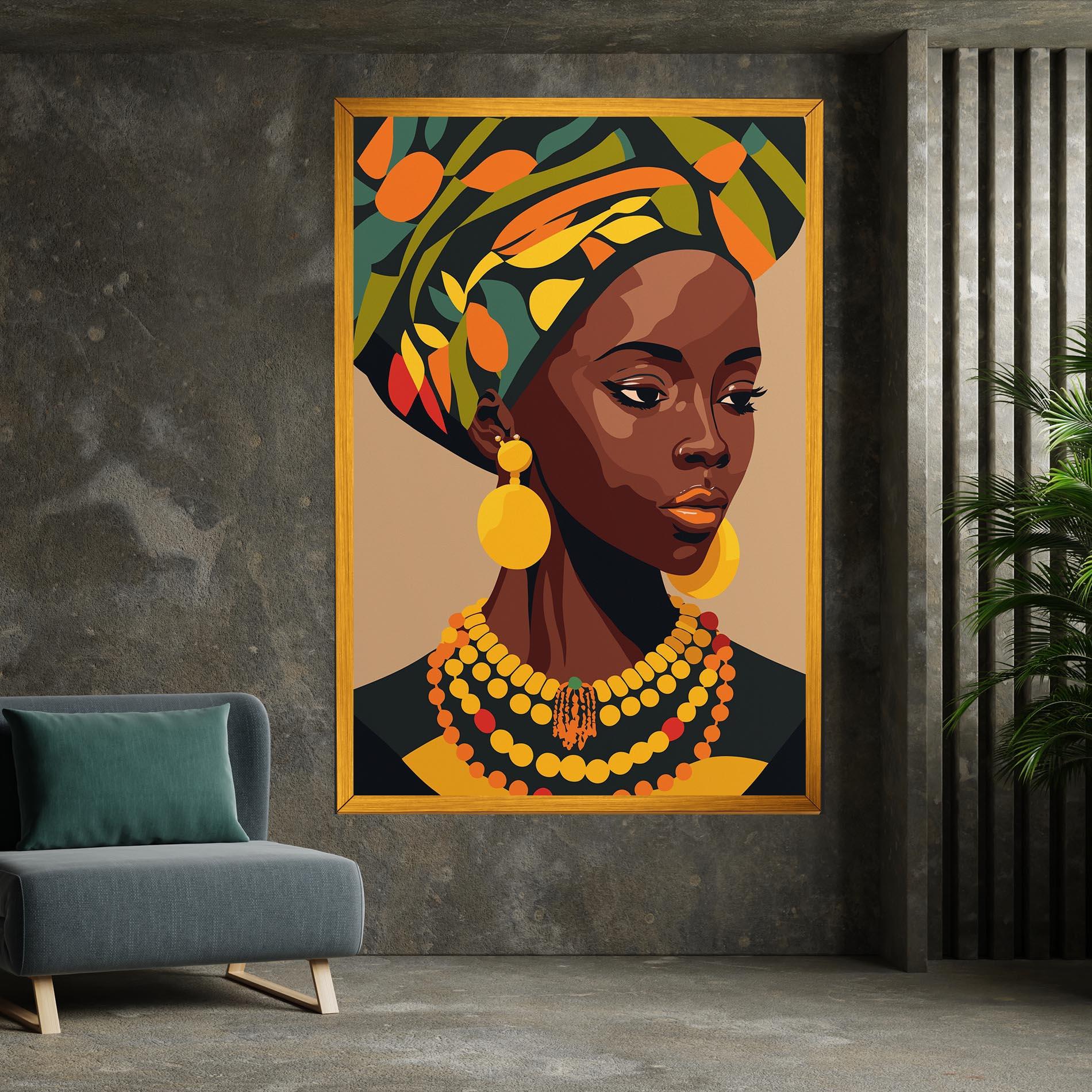 Vászonkép African Earrings mockup 7