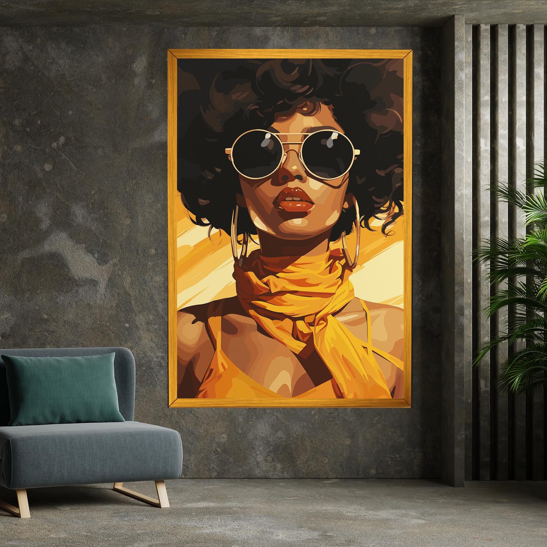 African Yellow Woman mockup 7