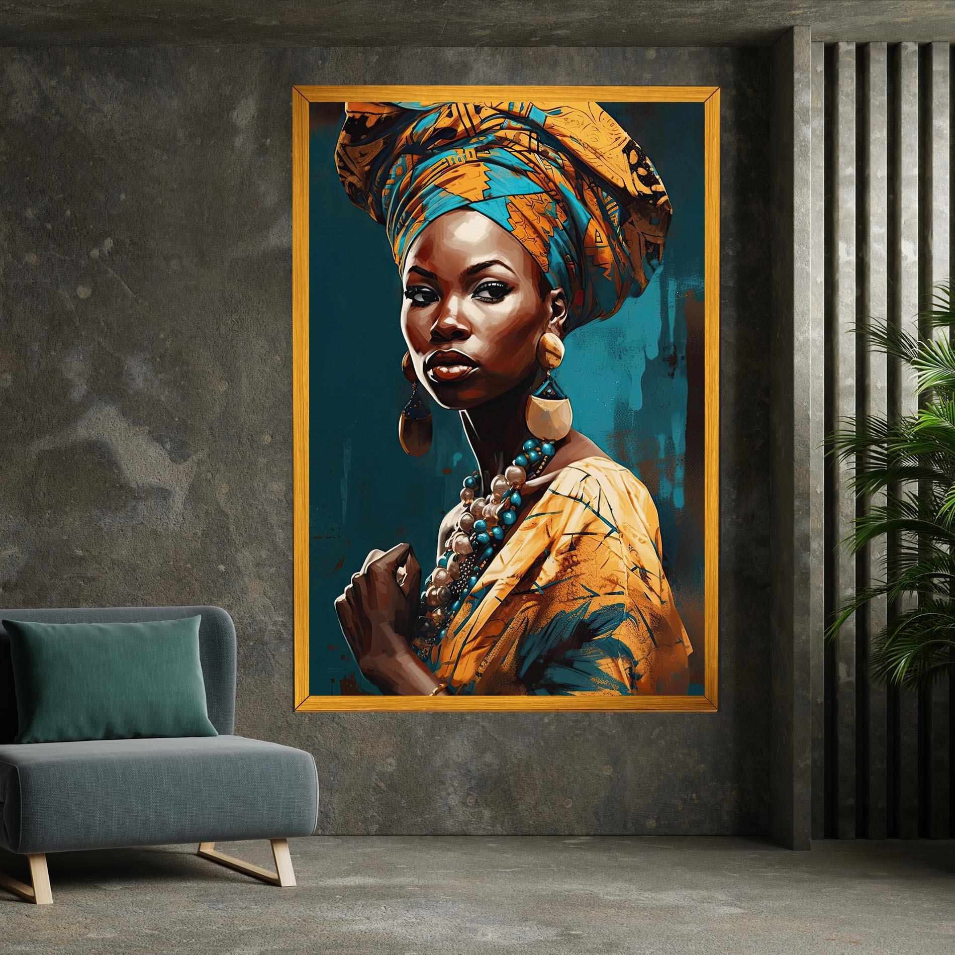 Vászonkép Azure Chic Woman mockup 7