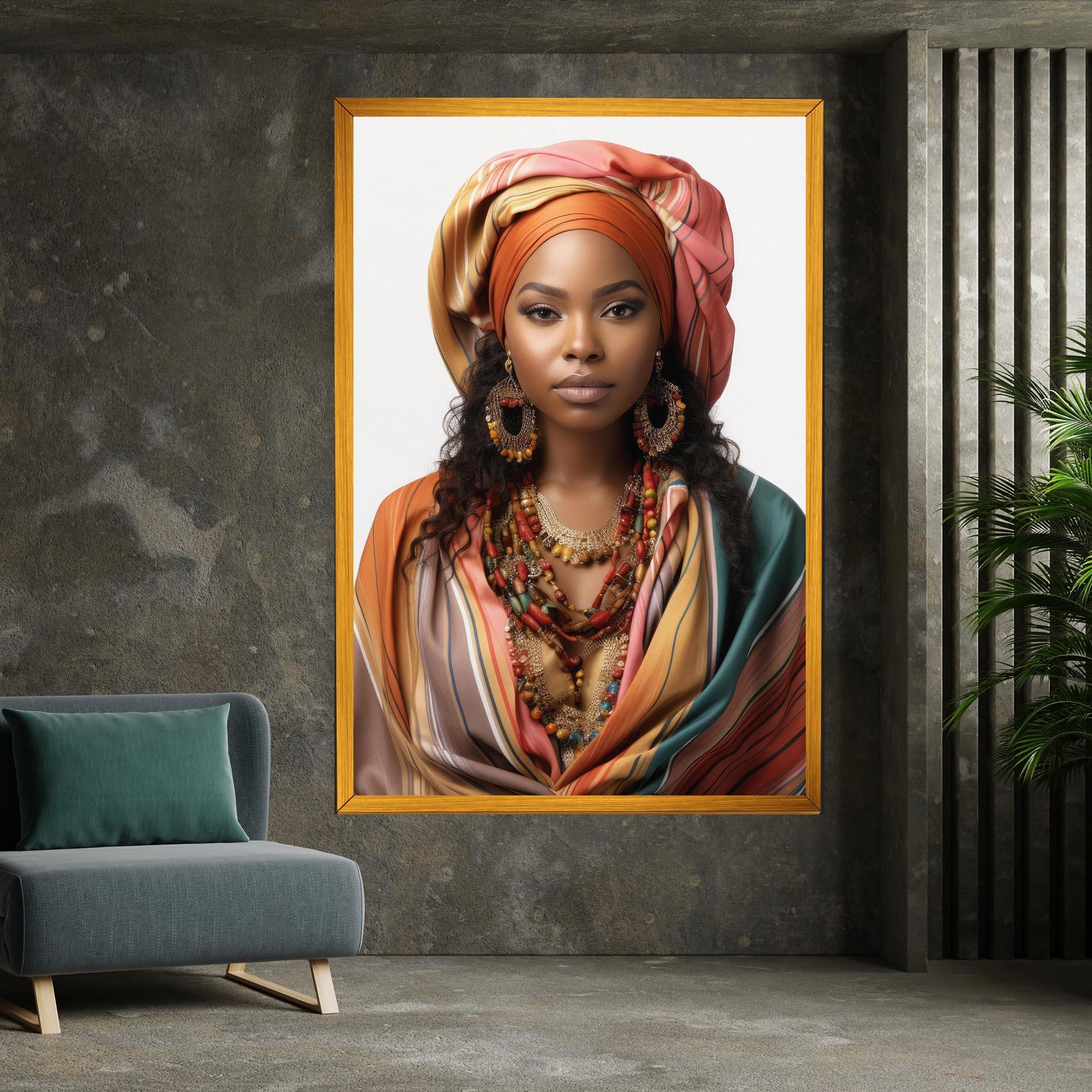Vászonkép East African Woman mockup 7
