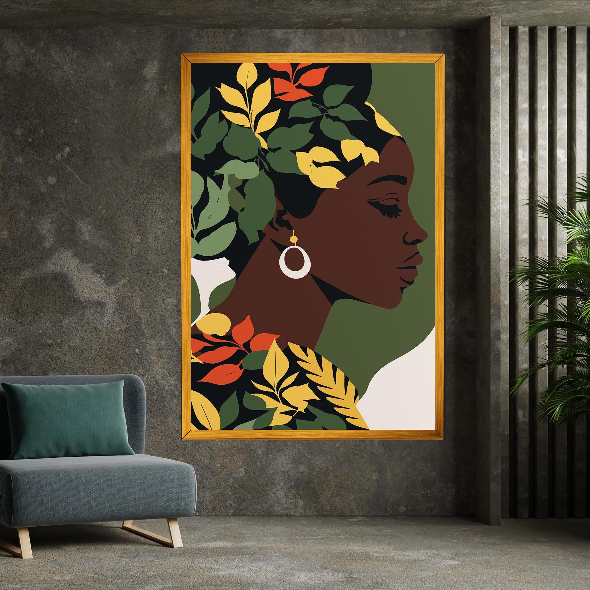 Vászonkép Yellow Leaf Africa mockup 7