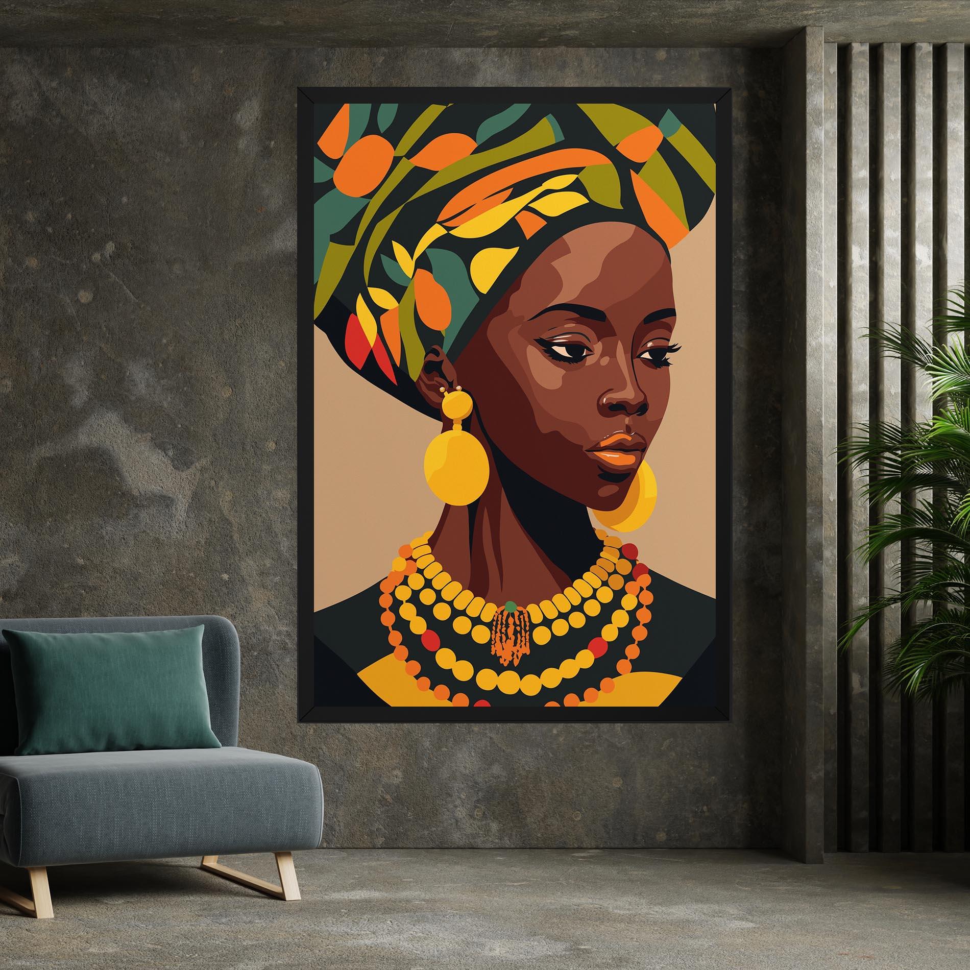 Vászonkép African Earrings mockup 7