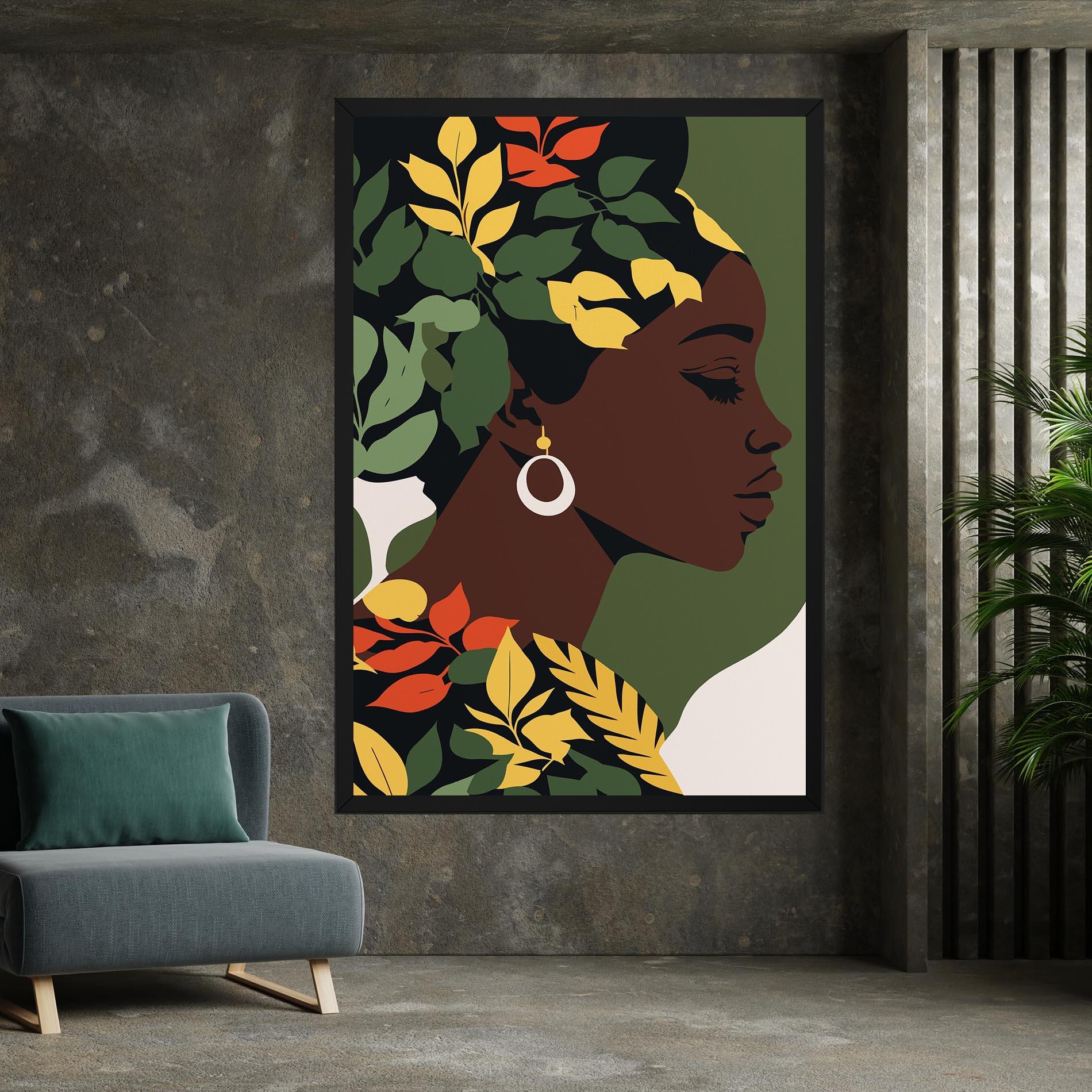 Vászonkép Yellow Leaf Africa mockup 7