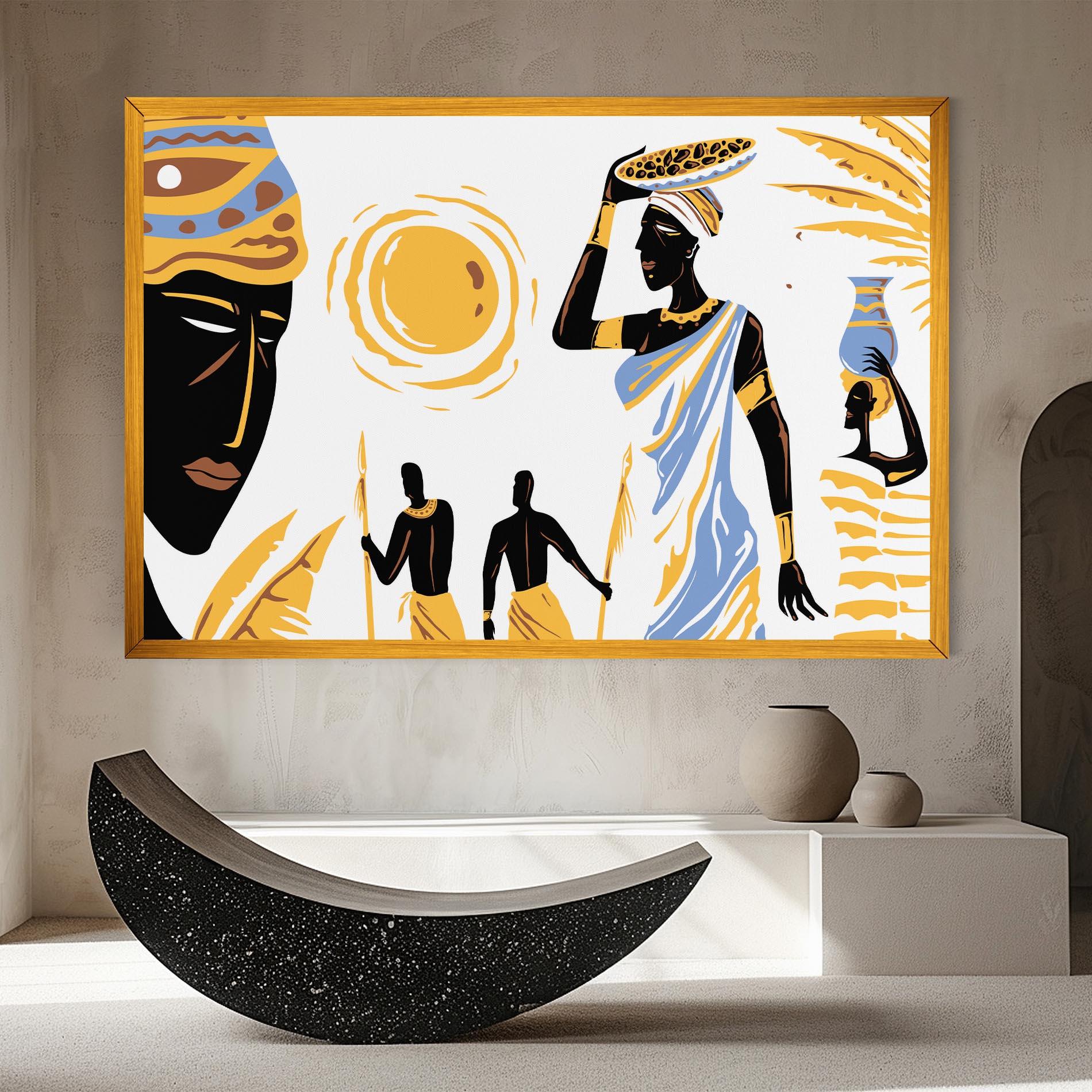 Vászonkép African Drawing mockup 8