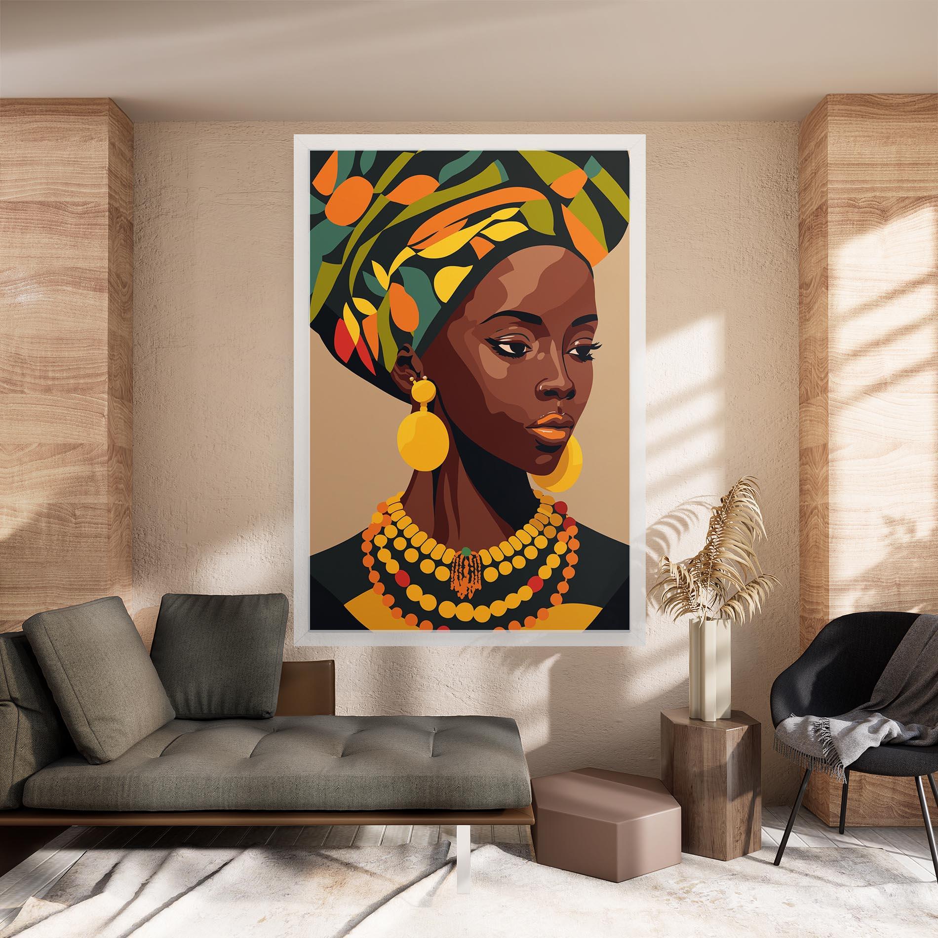 Vászonkép African Earrings mockup 8