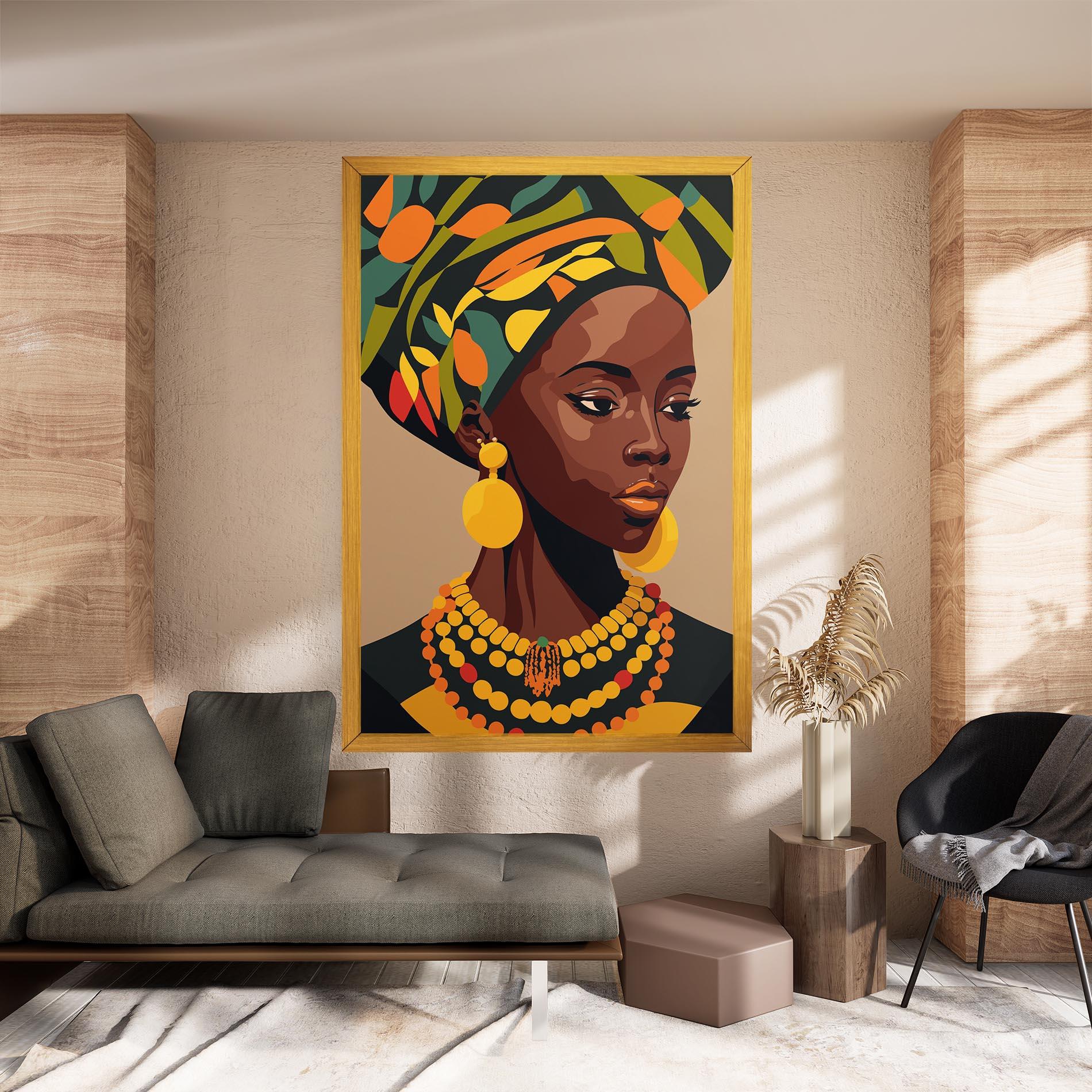 Vászonkép African Earrings mockup 8