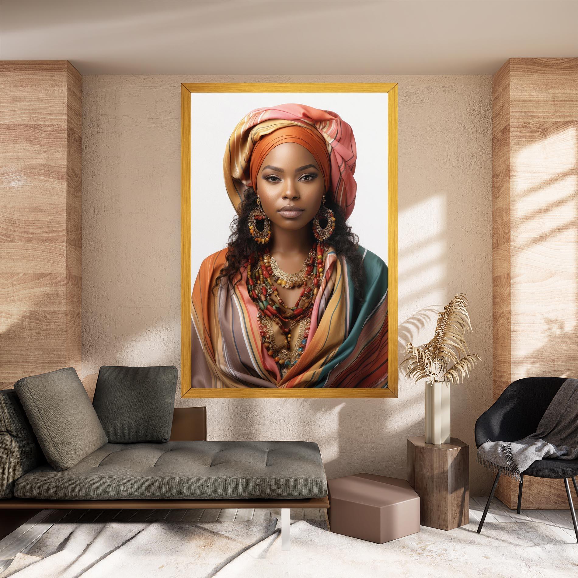 Vászonkép East African Woman mockup 8