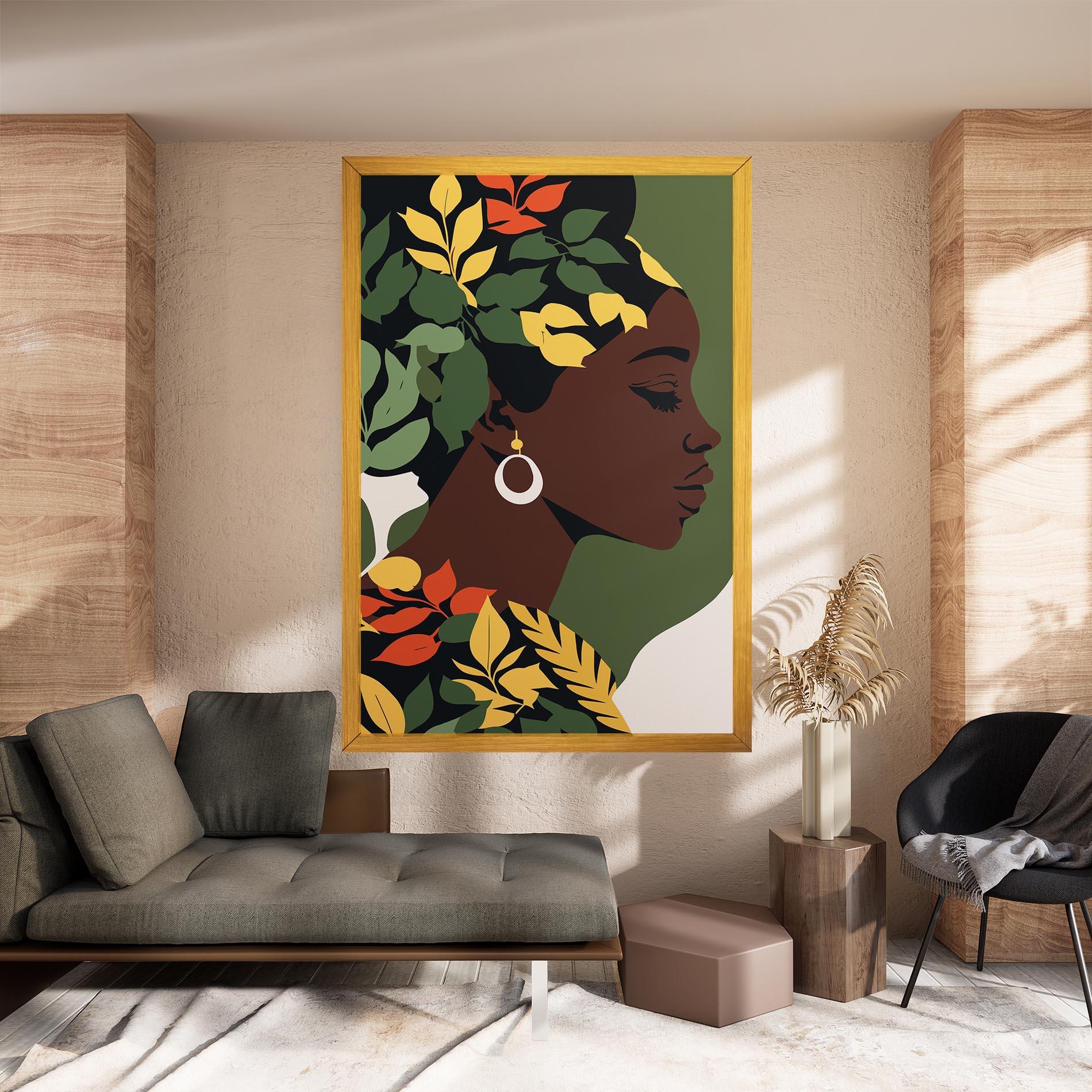 Vászonkép Yellow Leaf Africa mockup 8