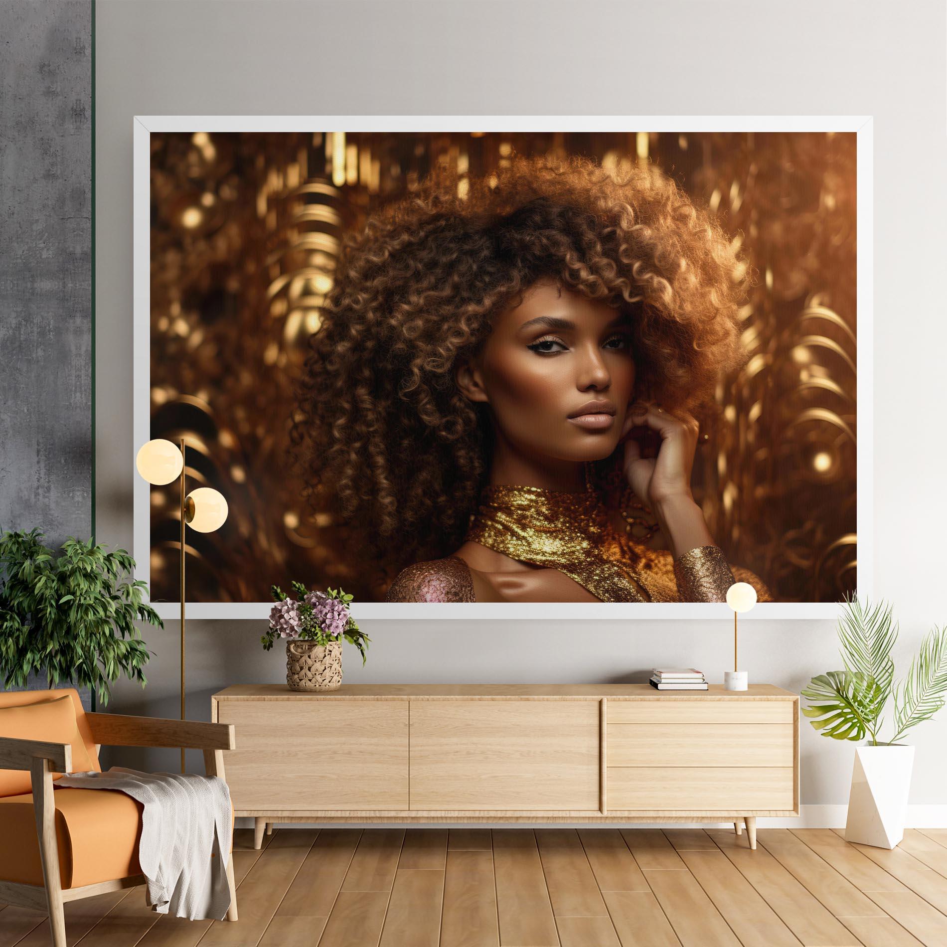 Vászonkép Radiant Bronze Goddess mockup 9