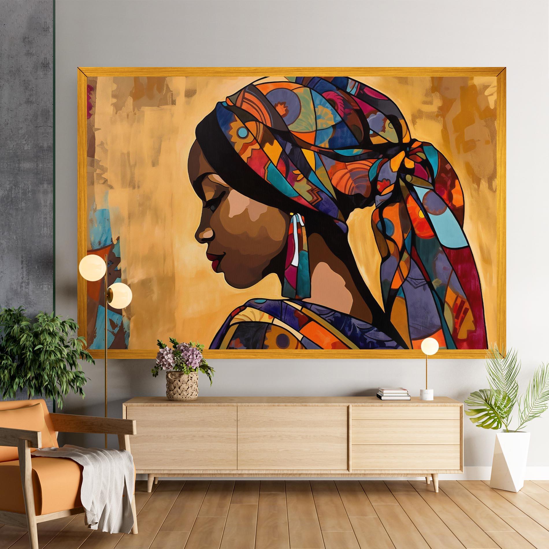 Vászonkép Headscarf Pretty Woman mockup 9