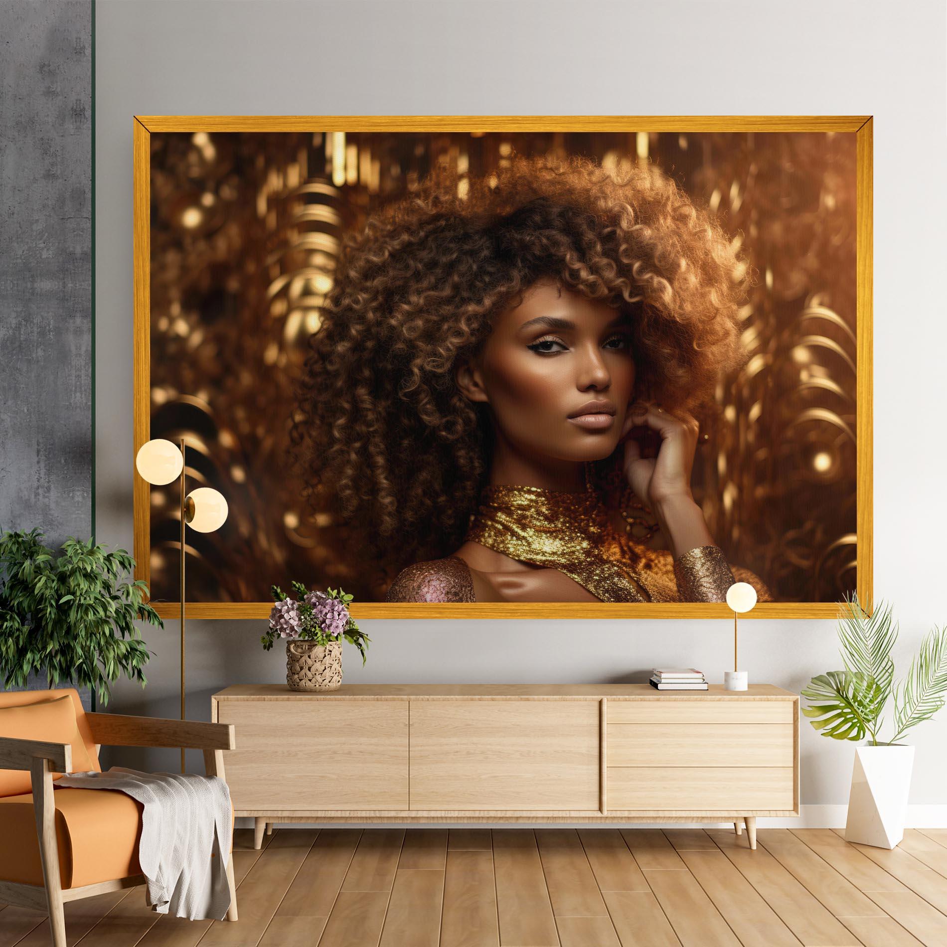 Vászonkép Radiant Bronze Goddess mockup 9