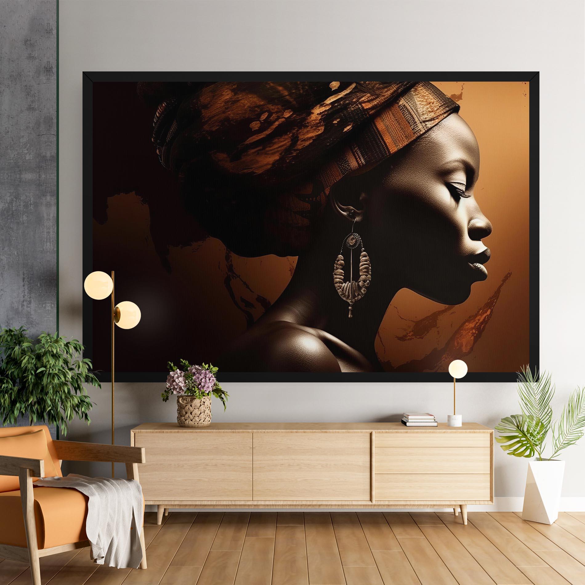 Vászonkép Interesting African Earrings mockup 9