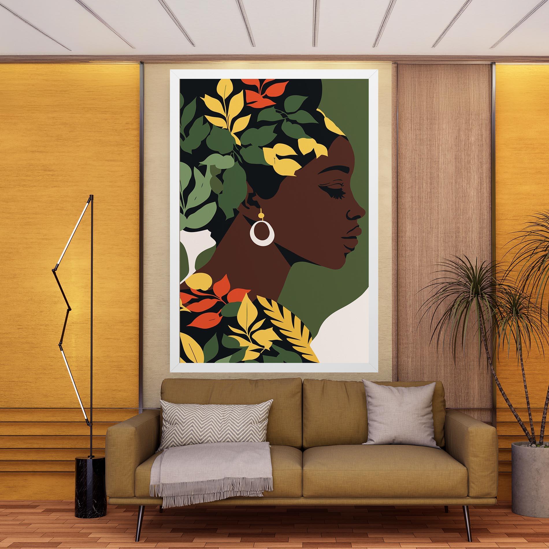 Vászonkép Yellow Leaf Africa mockup 9