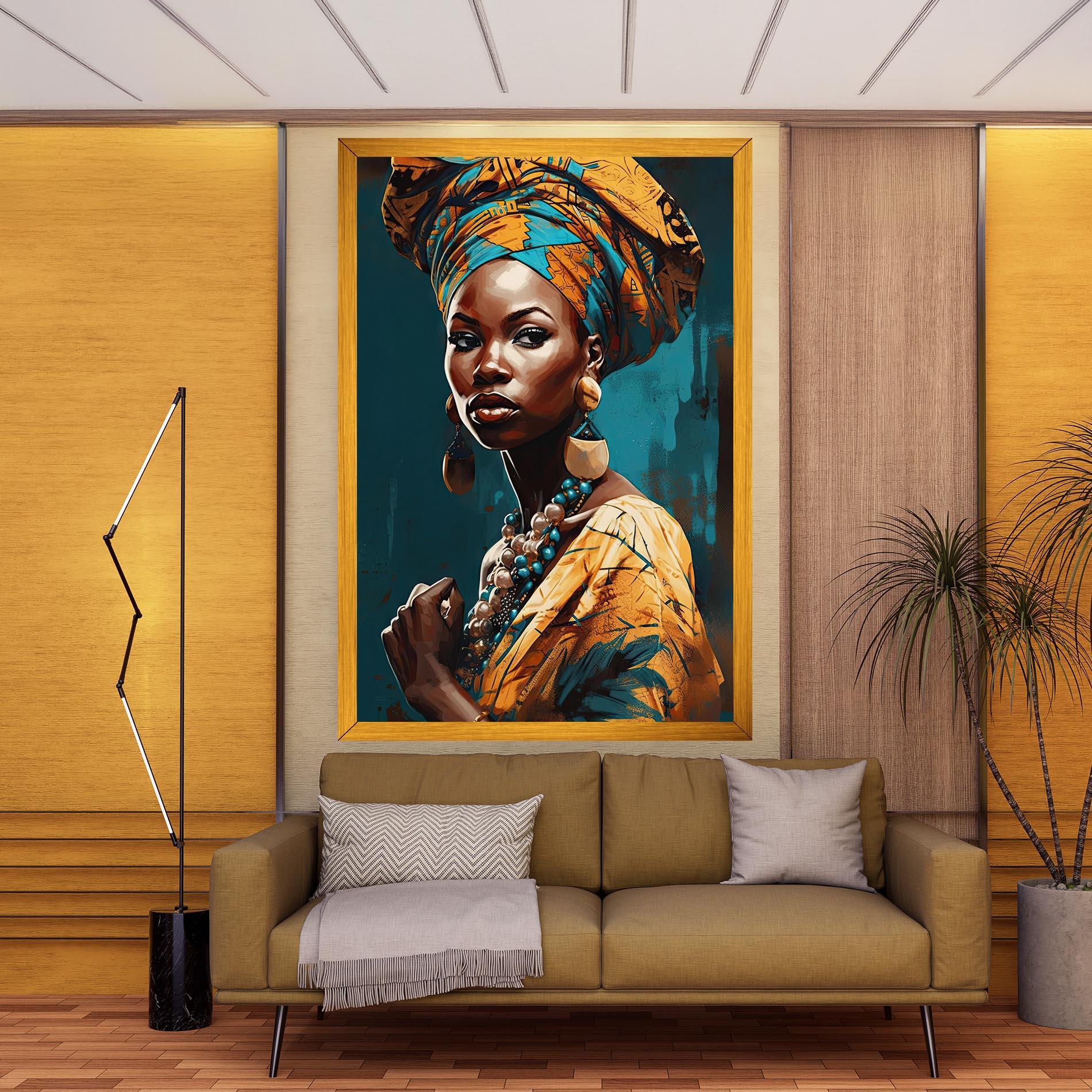 Vászonkép Azure Chic Woman mockup 9