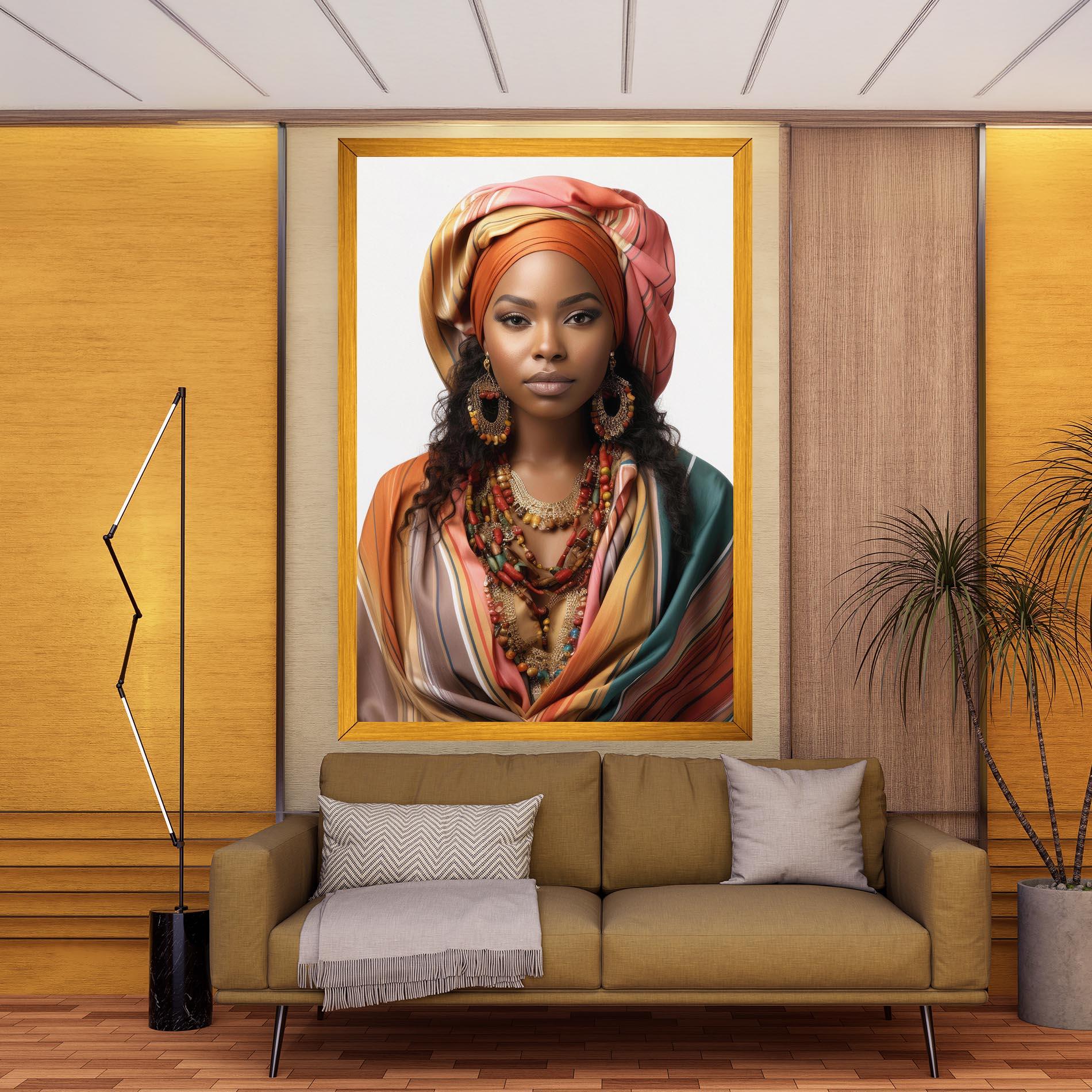 Vászonkép East African Woman mockup 9
