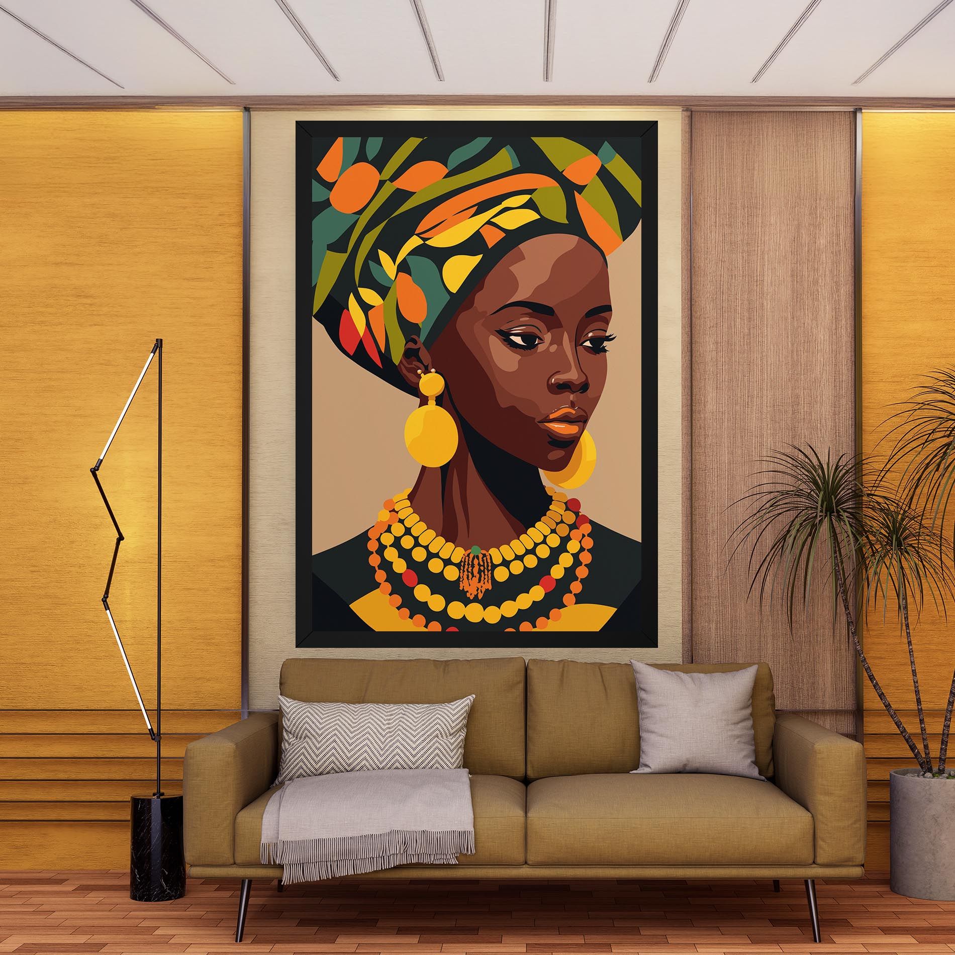 African Earrings mockup 9