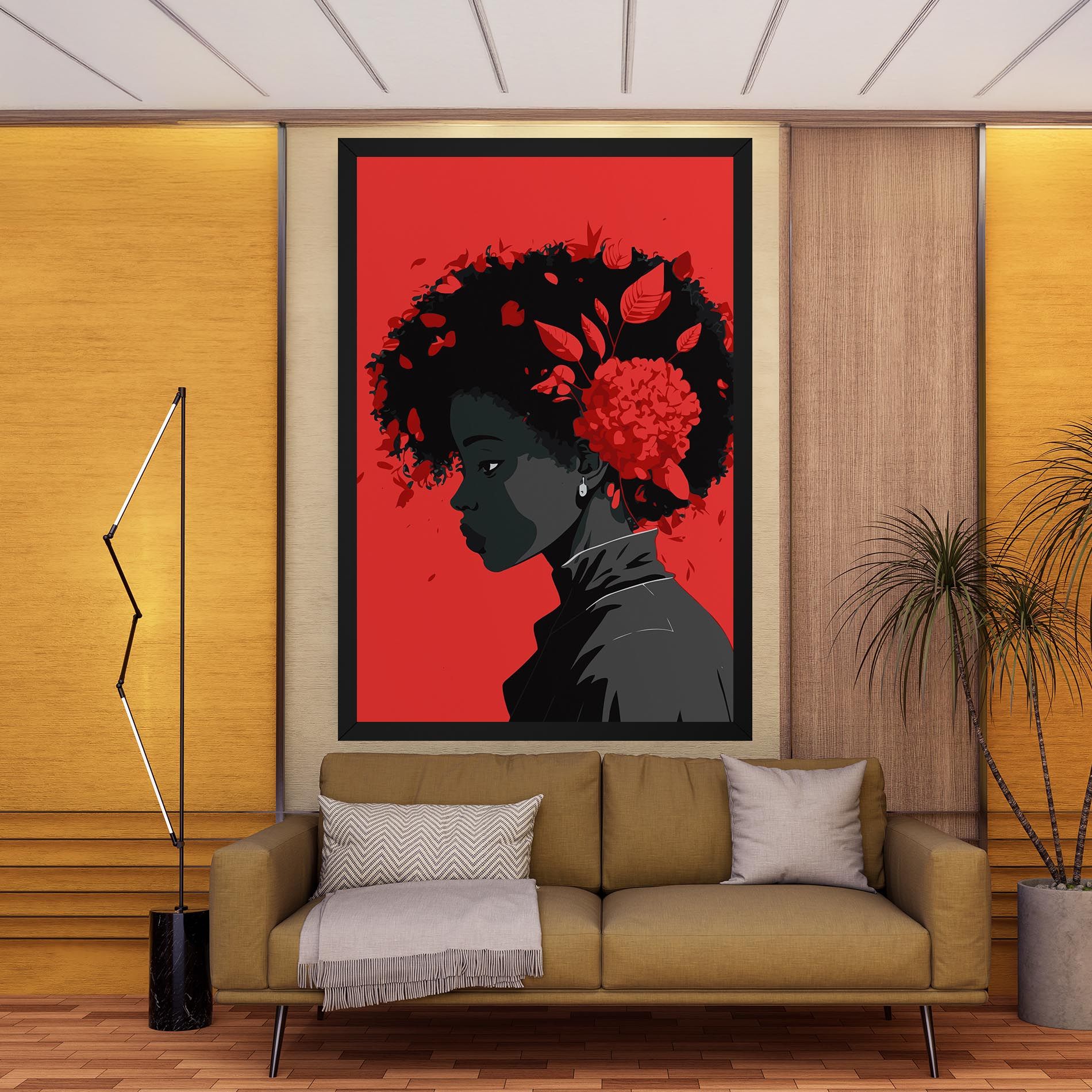 African Red Flower mockup 9