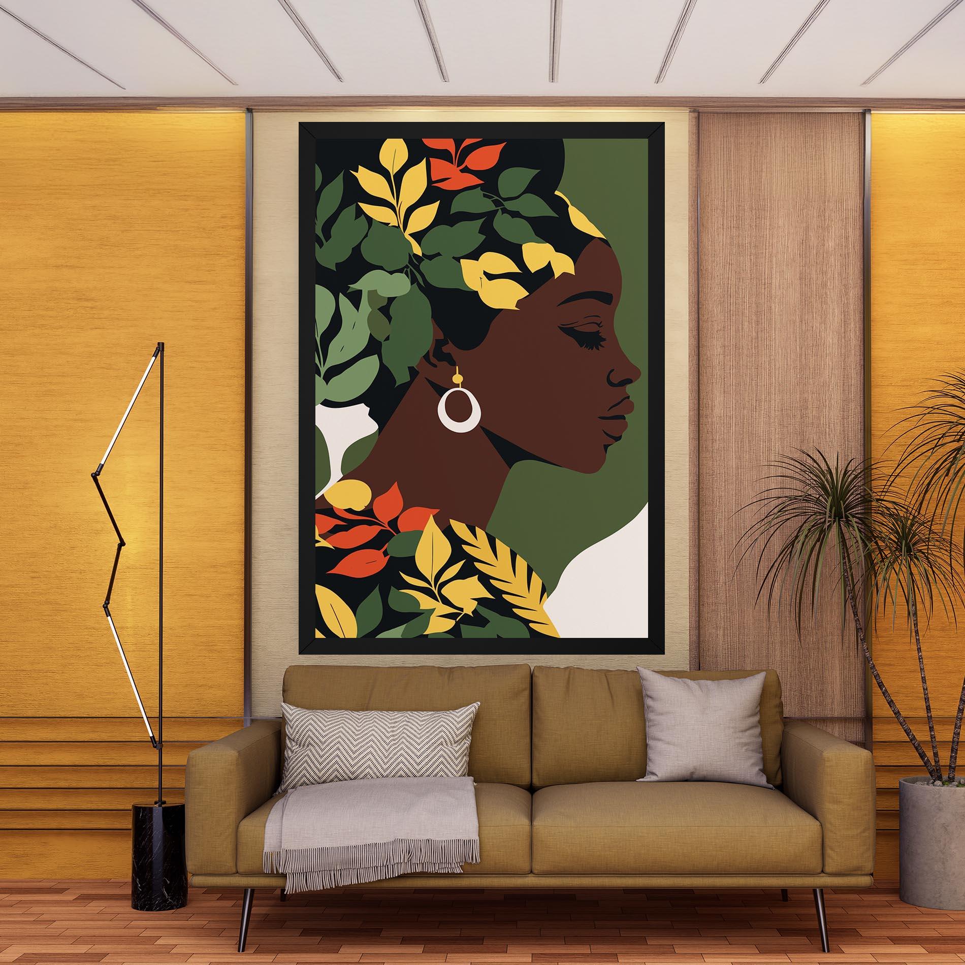 Vászonkép Yellow Leaf Africa mockup 9