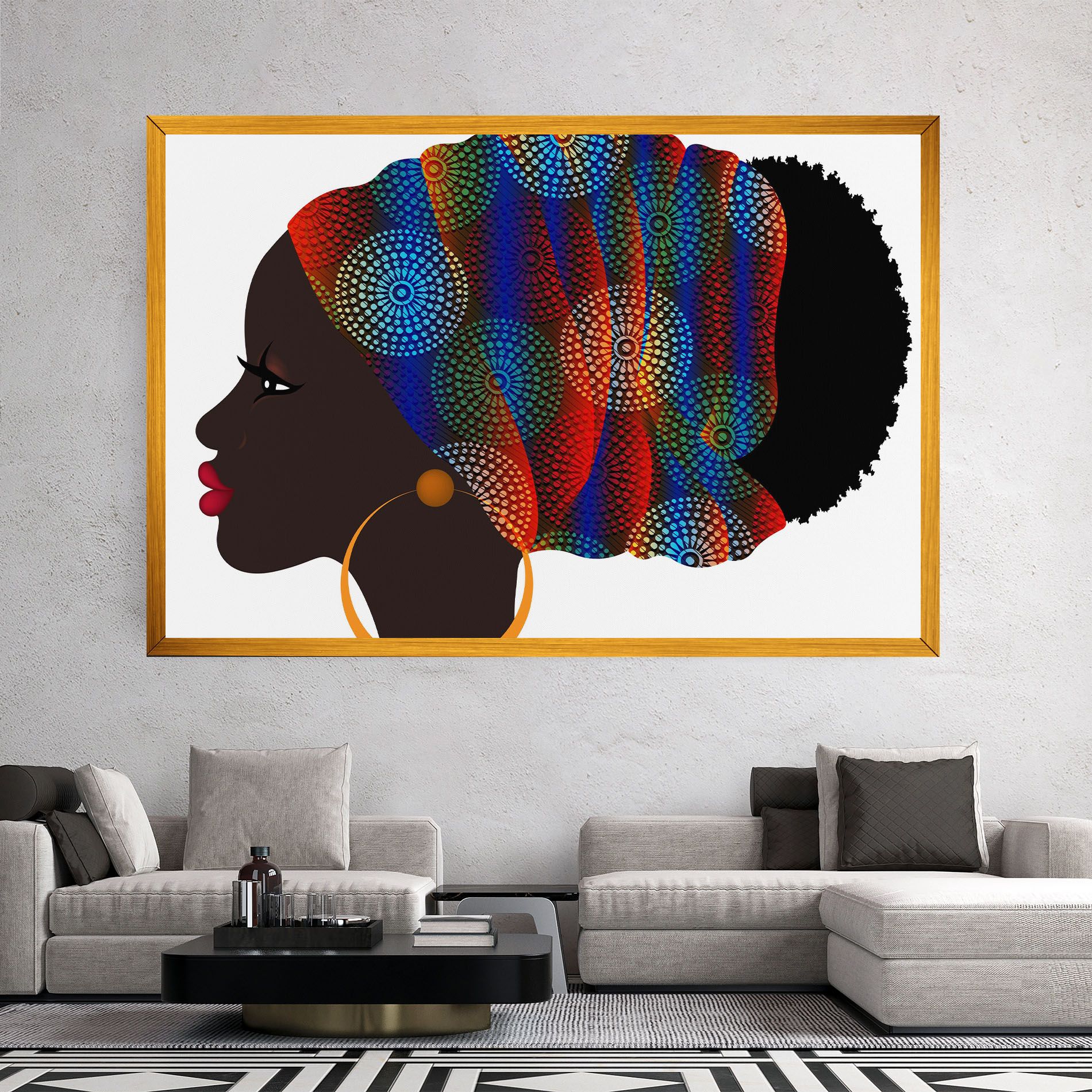 Afro Hairstyle mockup 2