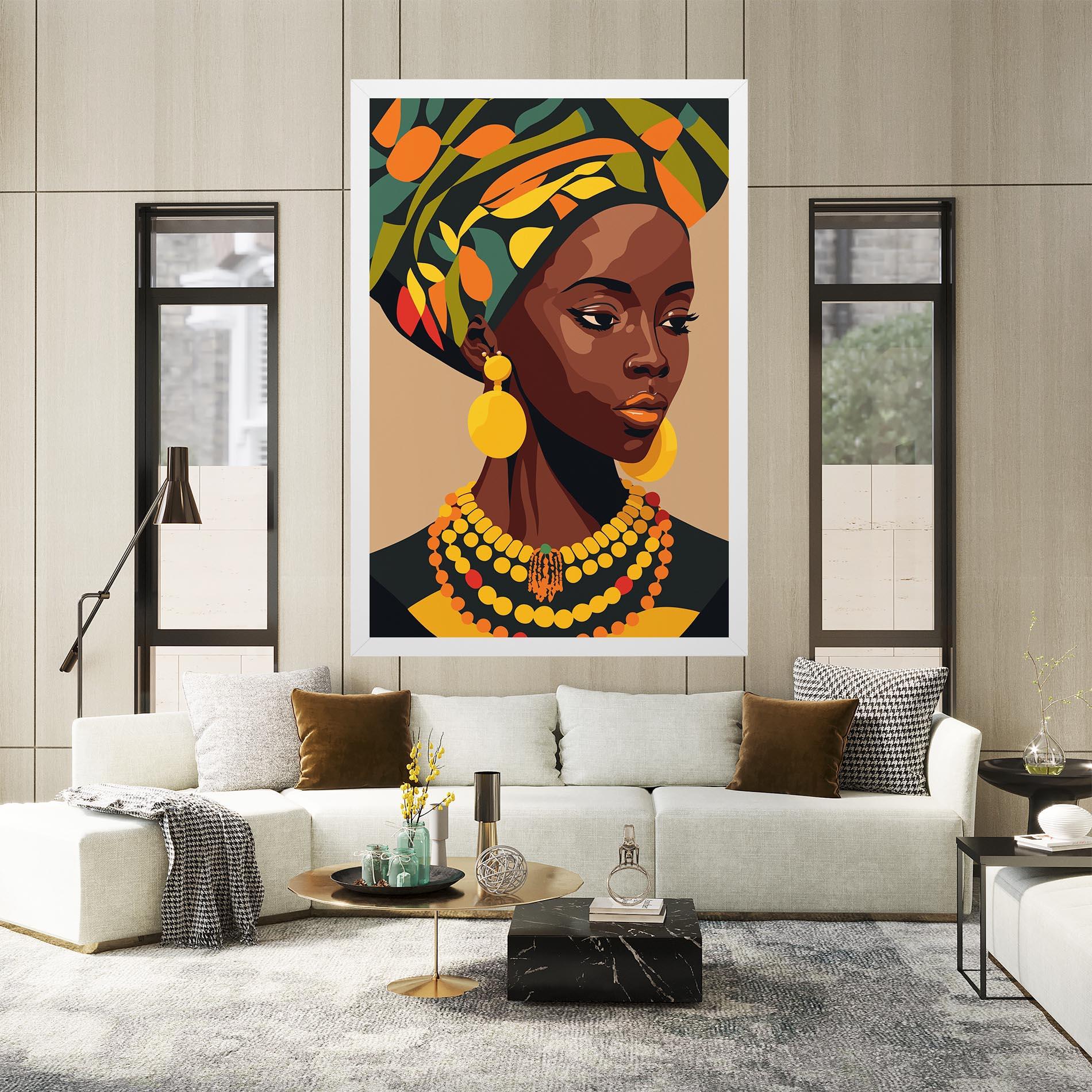 Vászonkép African Earrings mockup 2